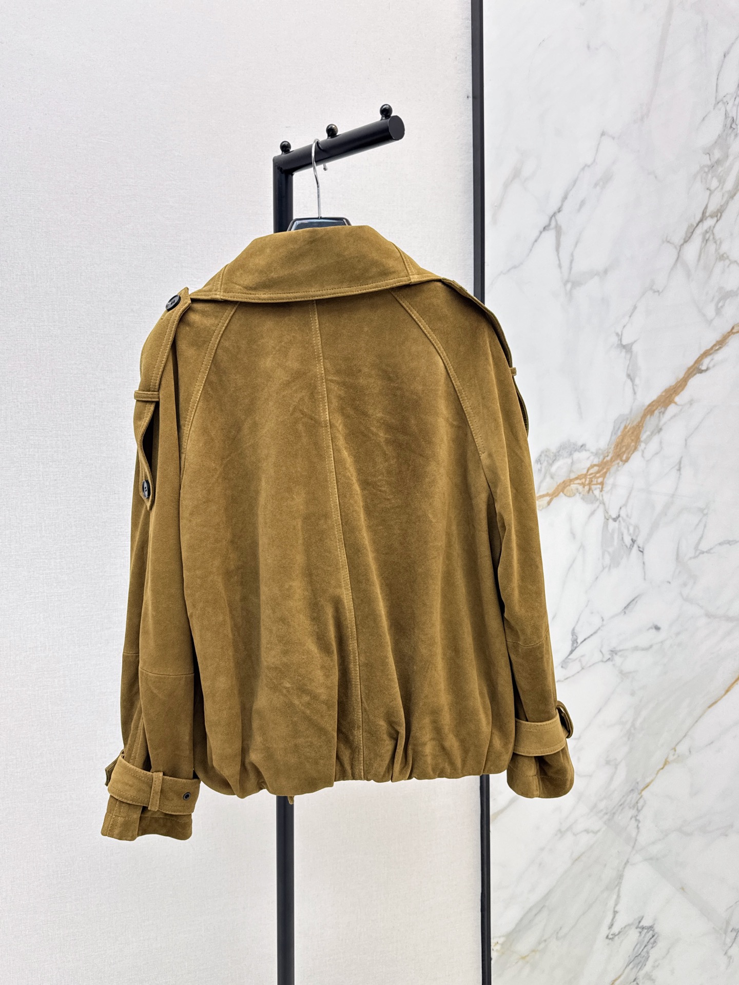 Sain 26fw suede fleece leather jacket