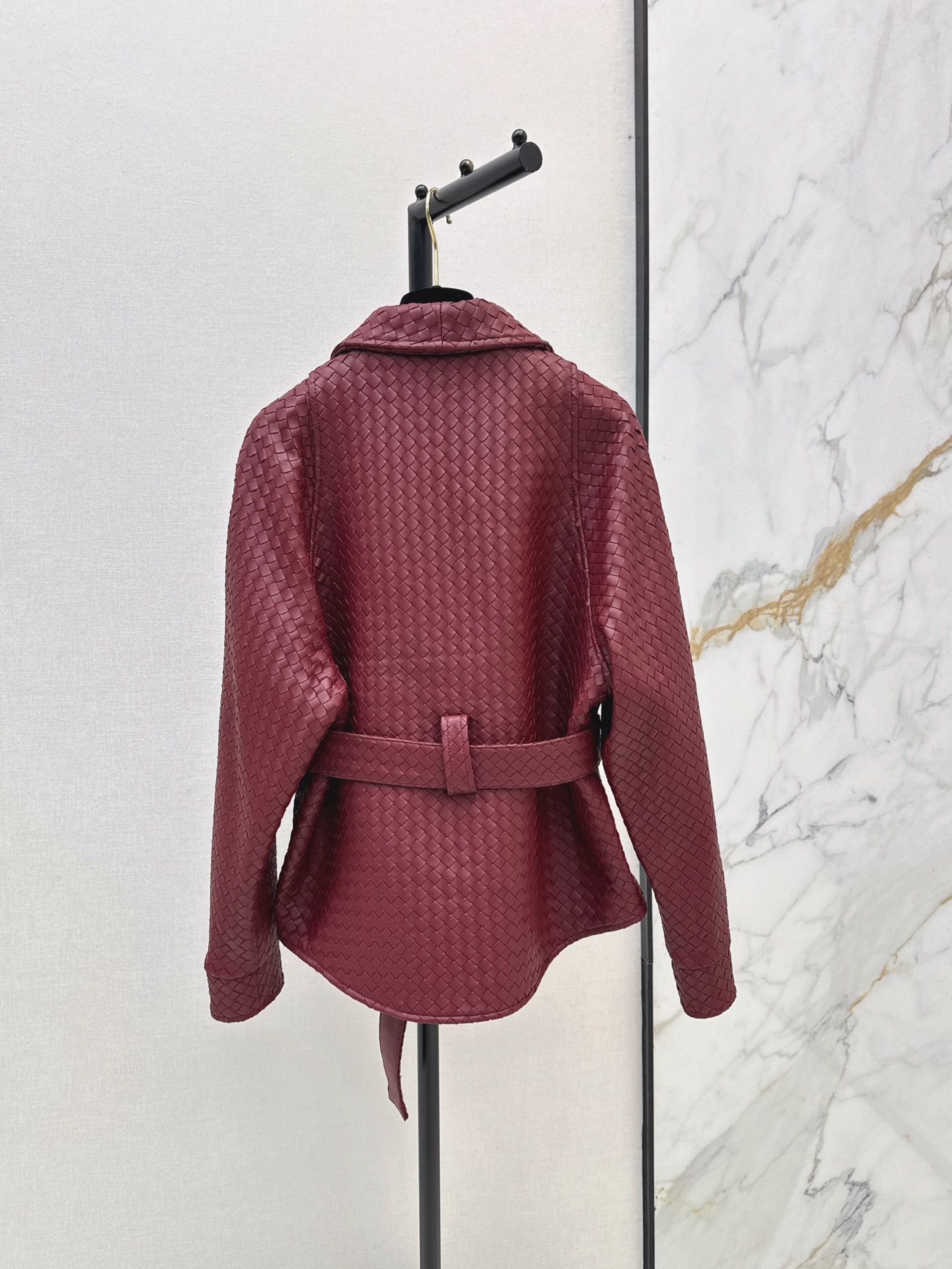 Bott 26ssbelted leather jacket