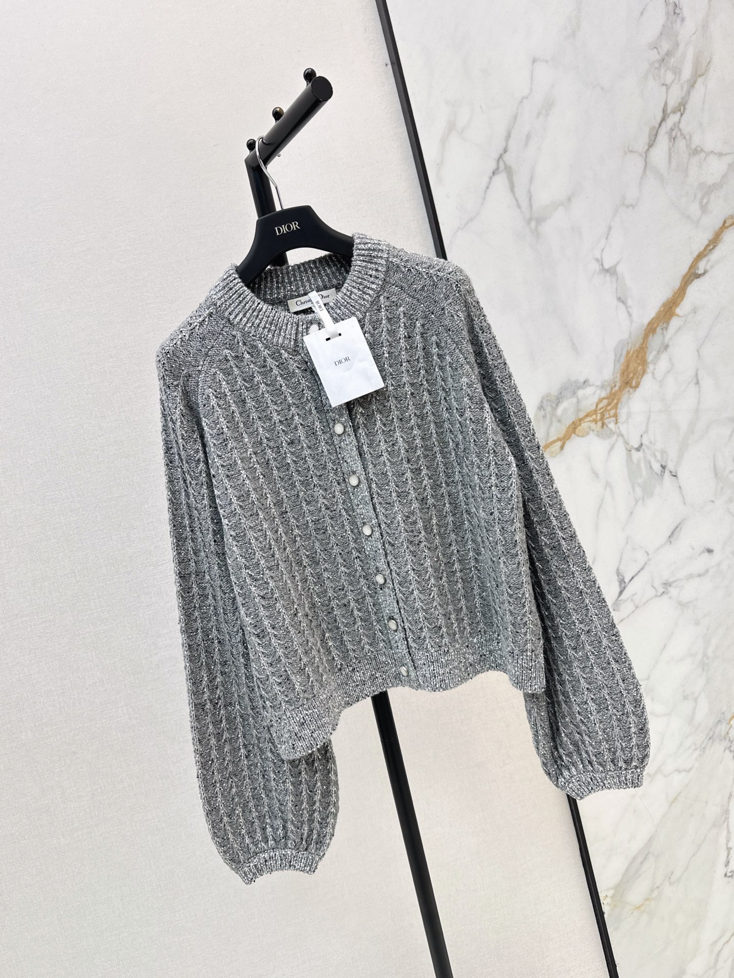 CD 26fw iridescent sequin cardigan jacket