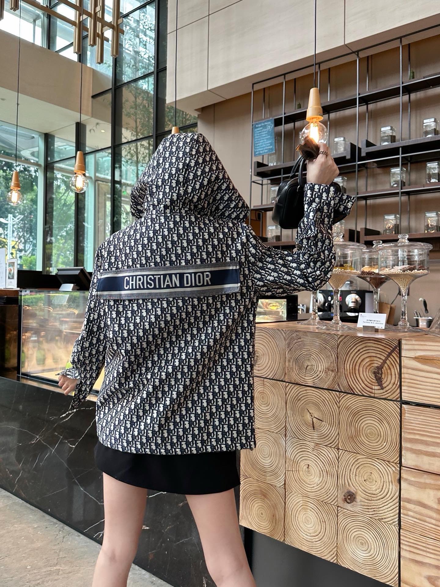 CD 26fw jacquard hooded jacket