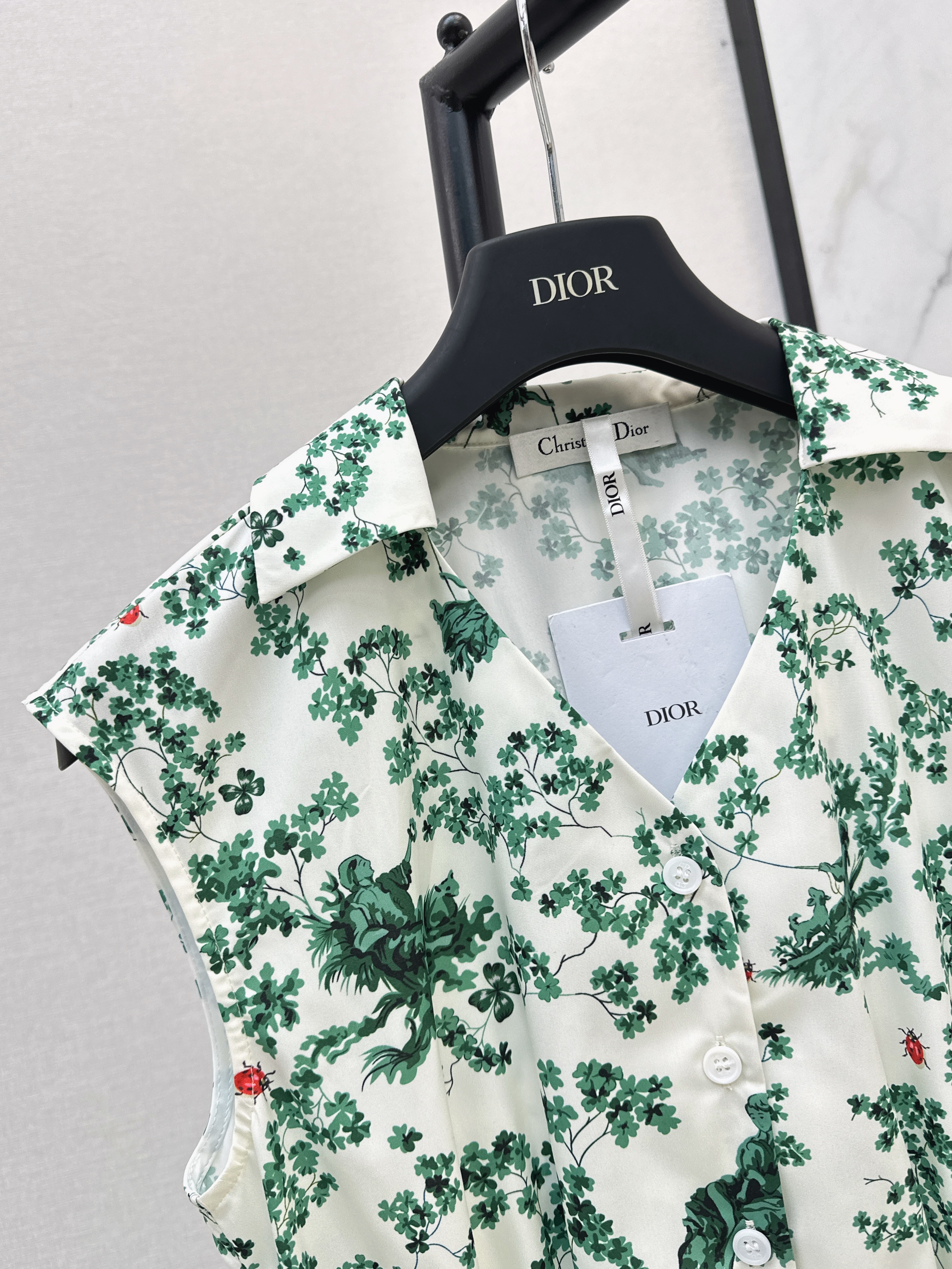 CD 26ss sleeveless print dress