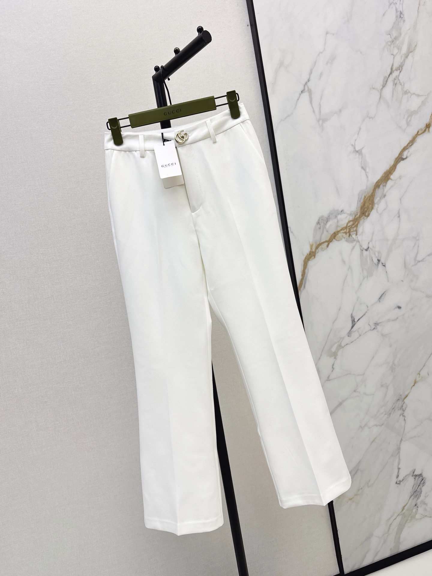 Guc 26fw straight-leg trousers