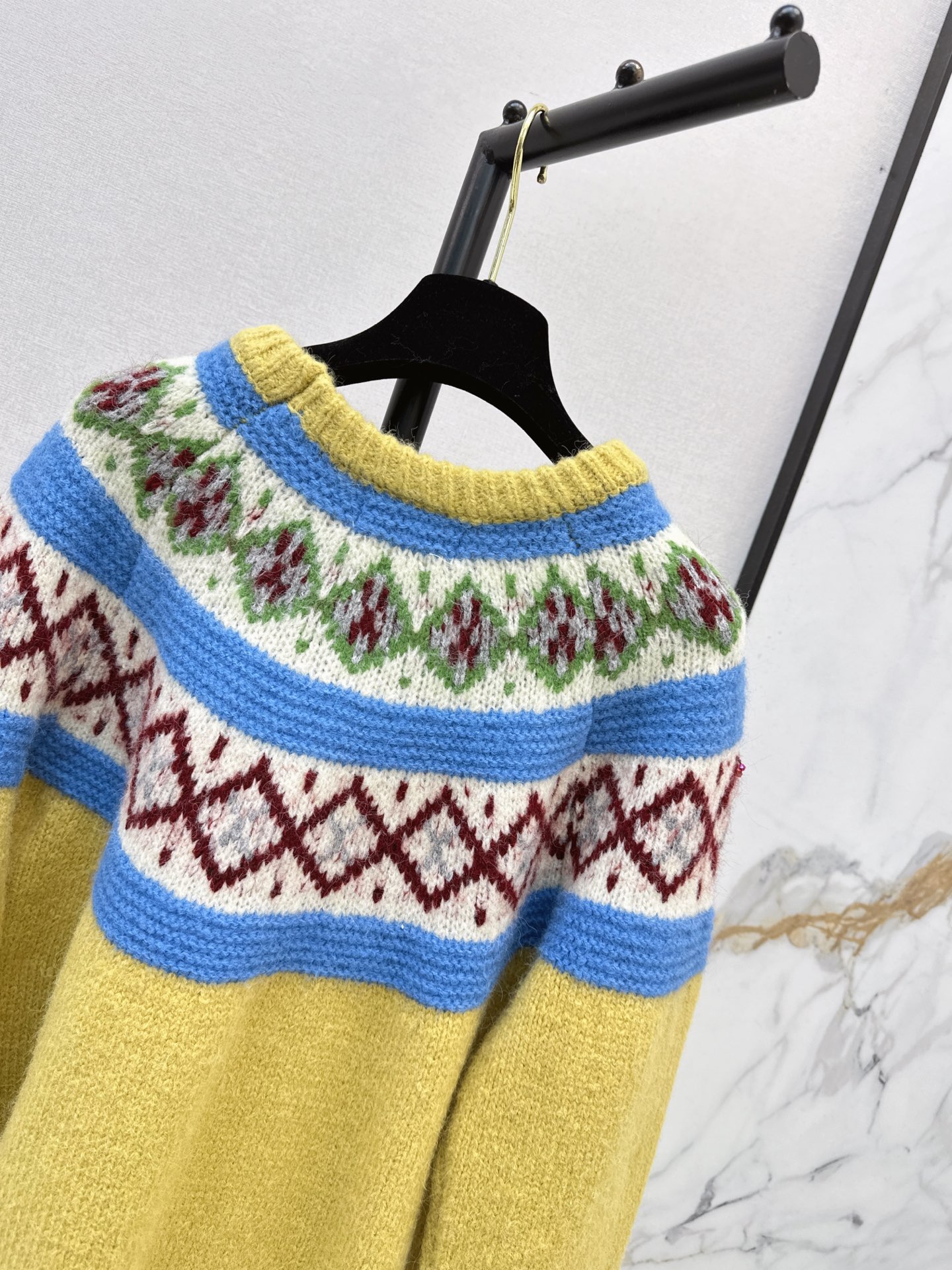 Chan 26fw jacquard sweater