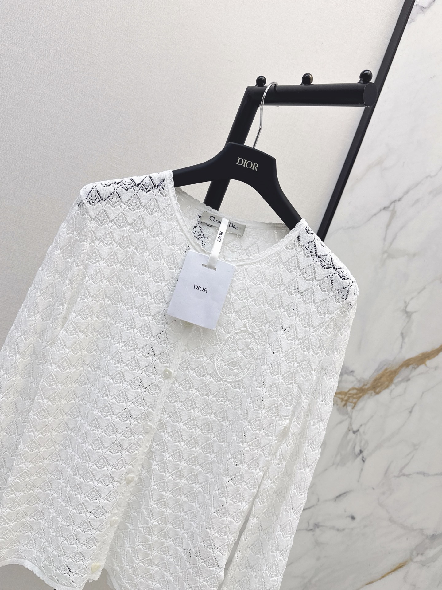 CD 26fw hollow jacquard knit cardigan