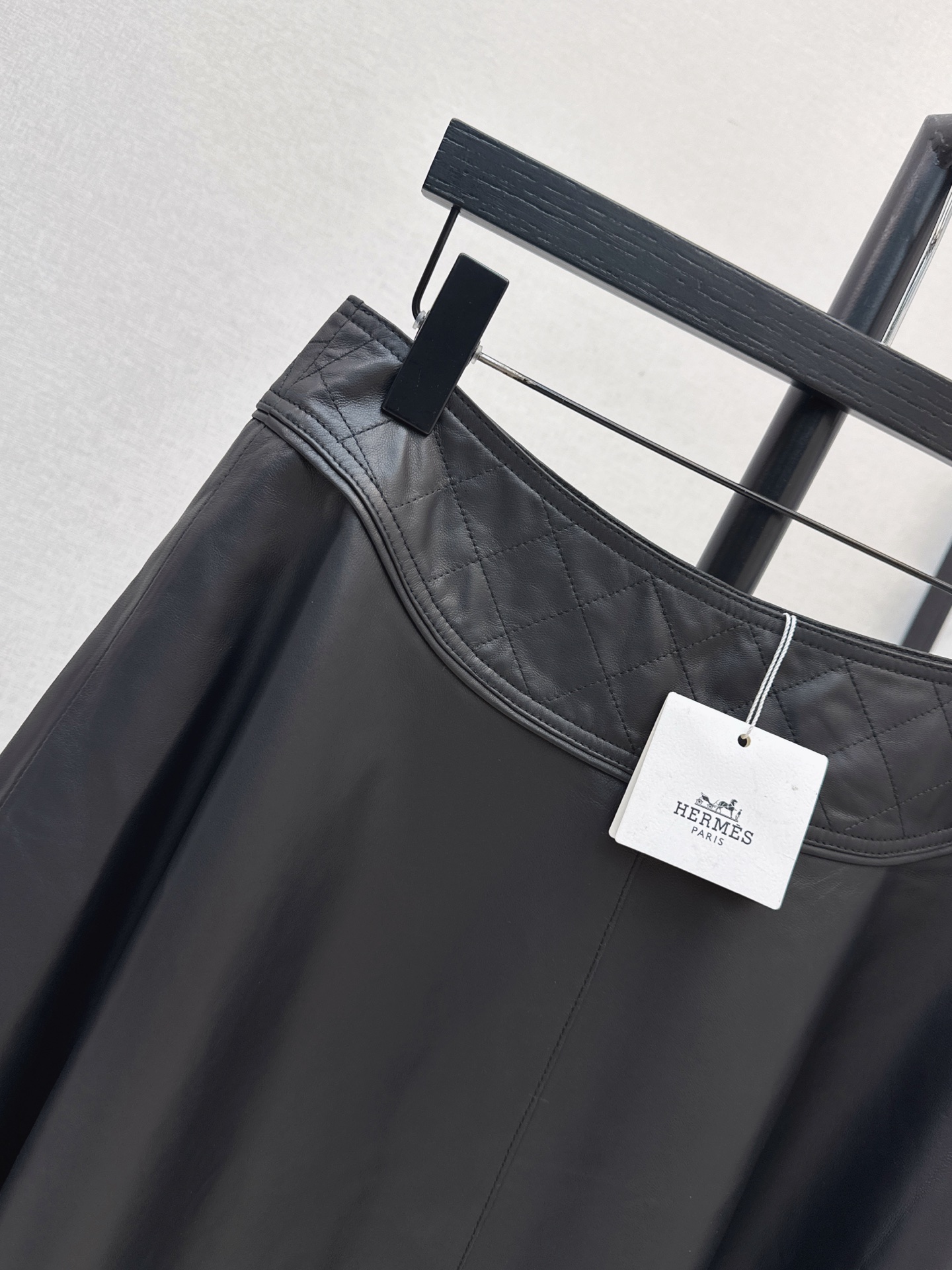 Her 26fw leather pleated skirt