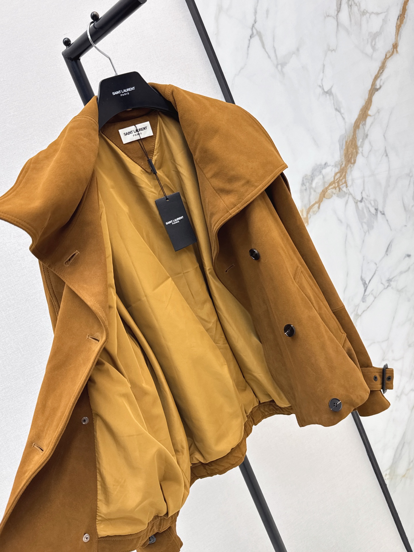 Sain 26fw suede fleece leather jacket