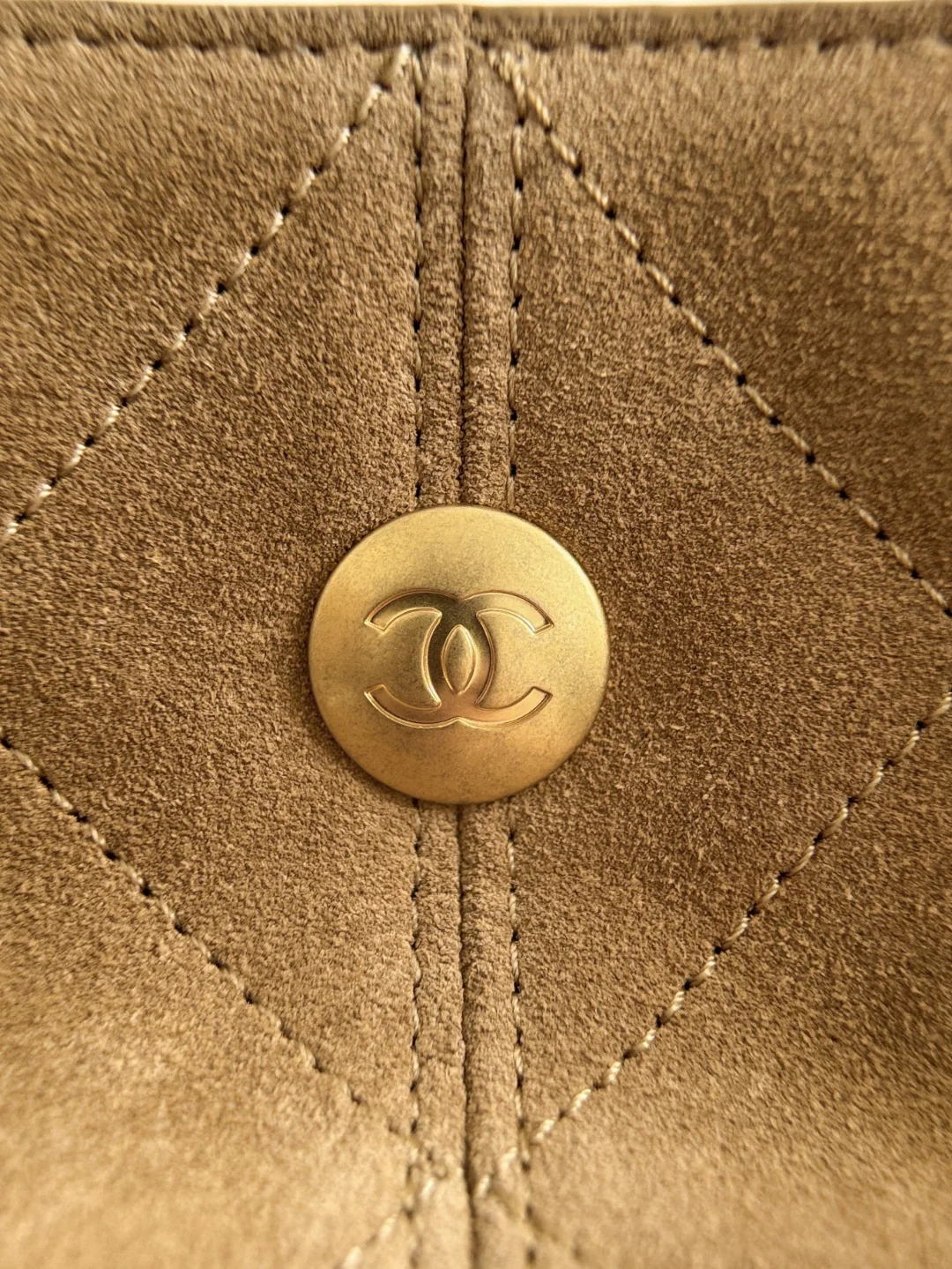 Chan 25A suede hobo bags