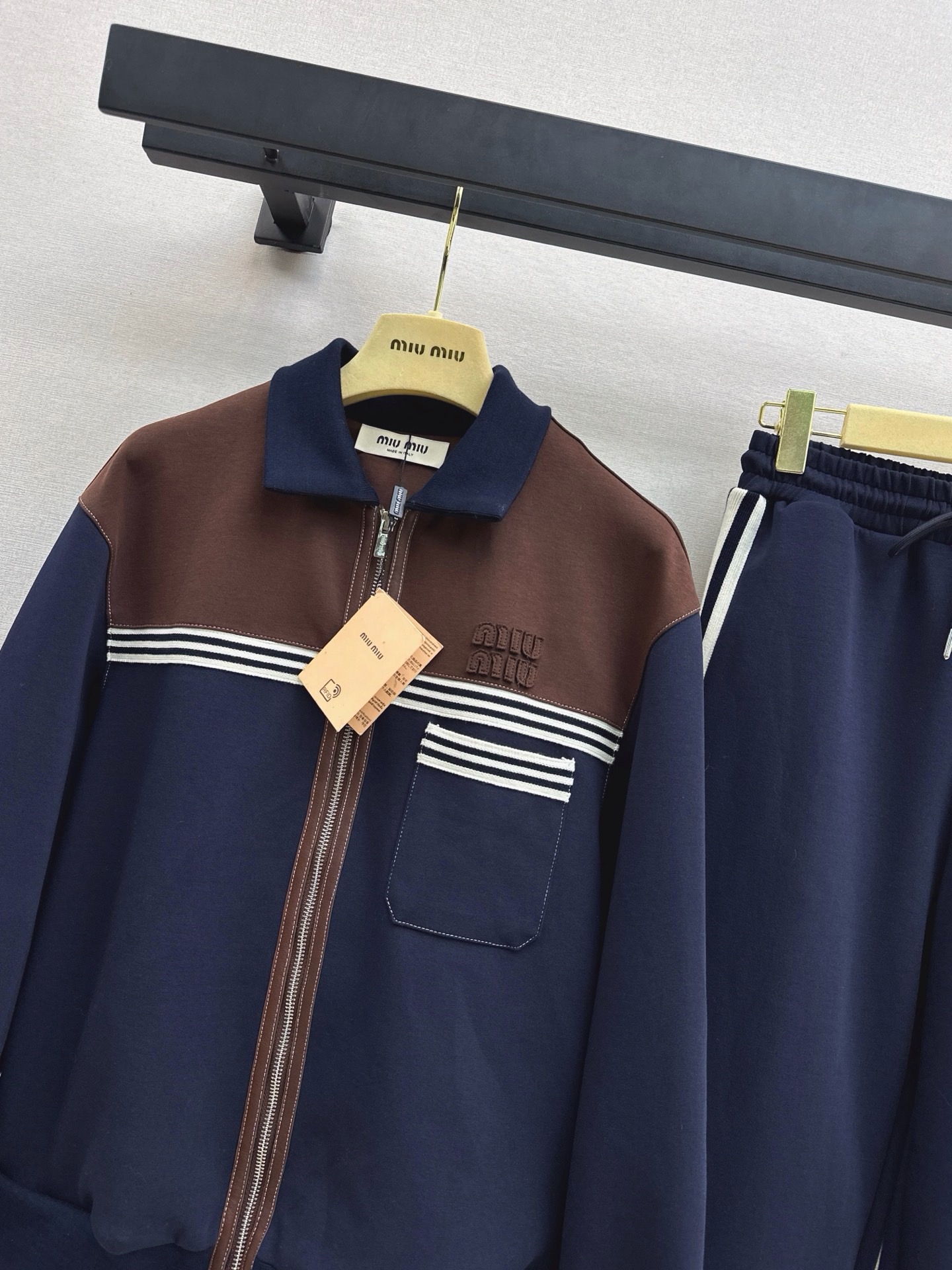 Miu 26fw casual jacket pants set