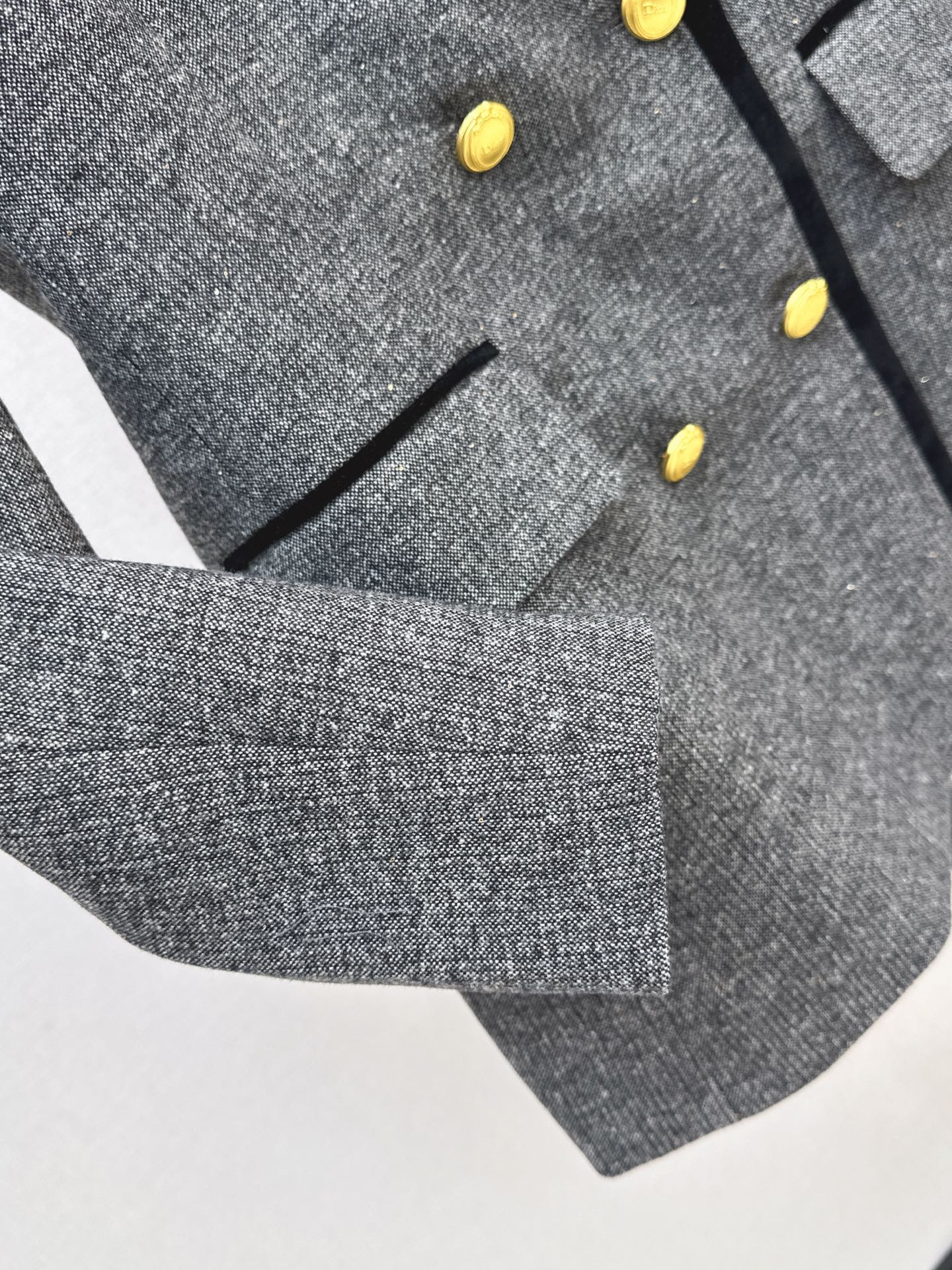 CD 26fw velvet trim blazer