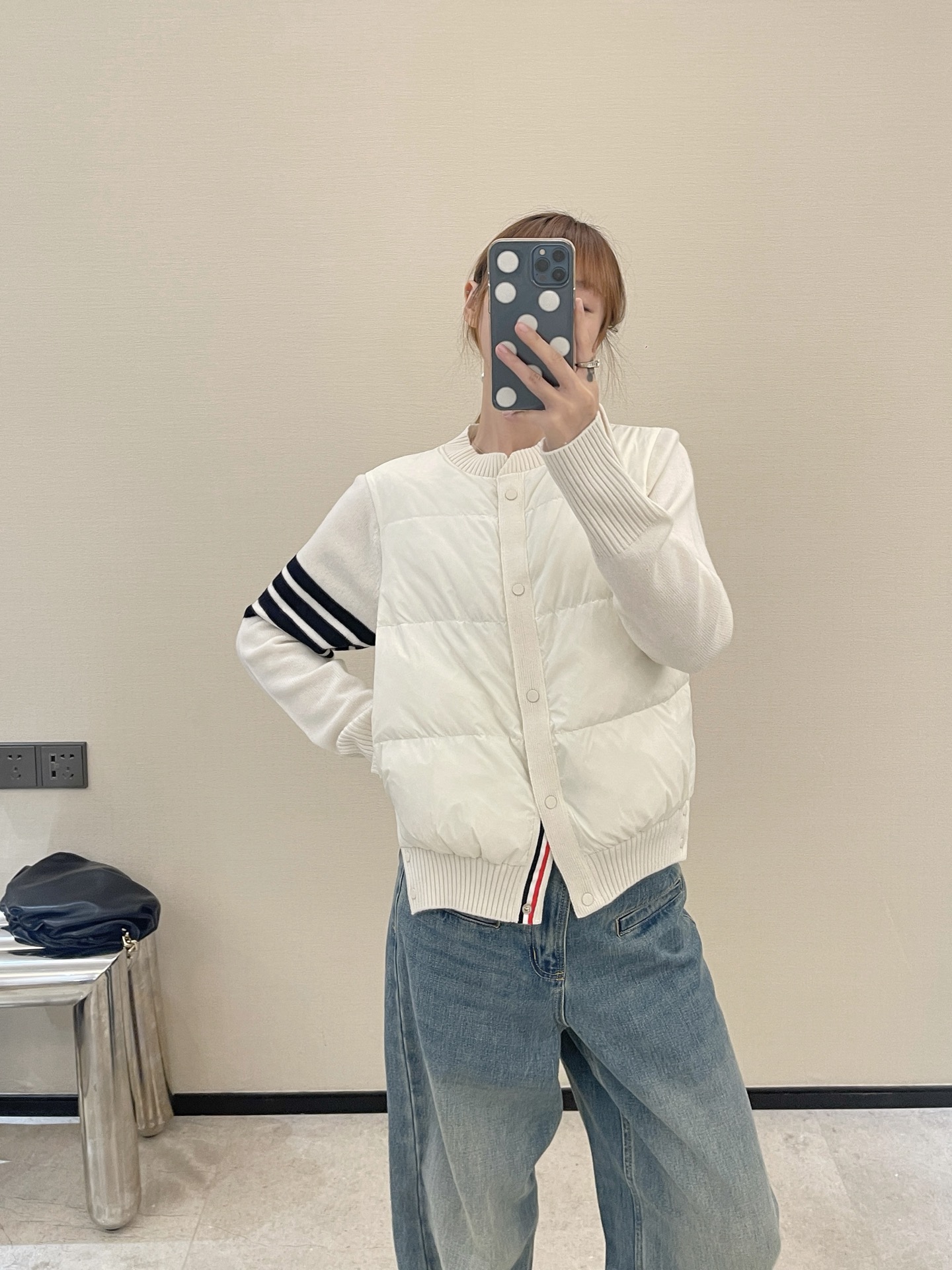 Thom 26fw wool contract down jacket