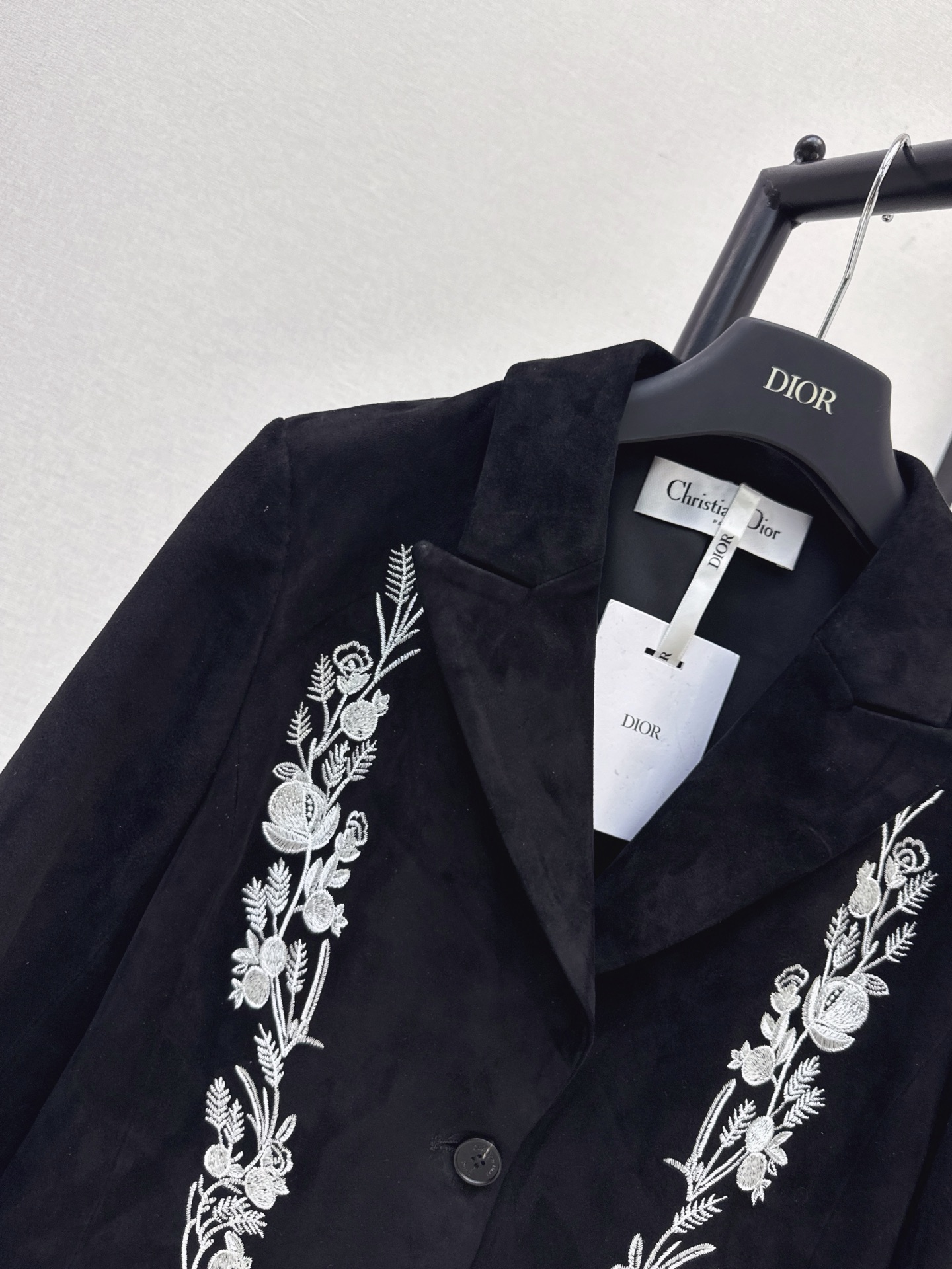 CD 26fw suede fleece embroidery blazer