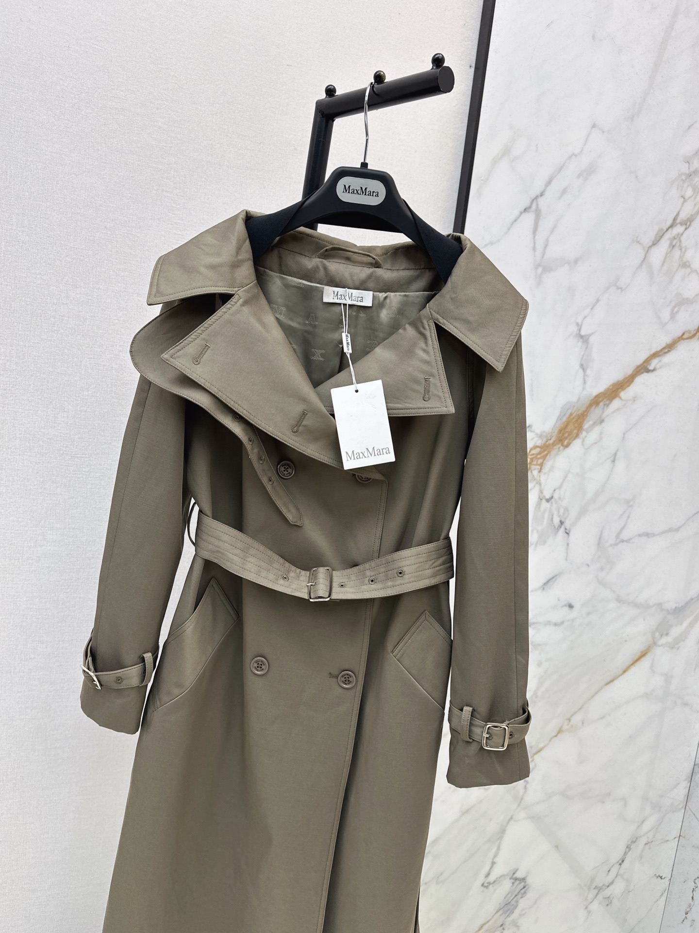 Max 26fw Belted Long Trench Coat