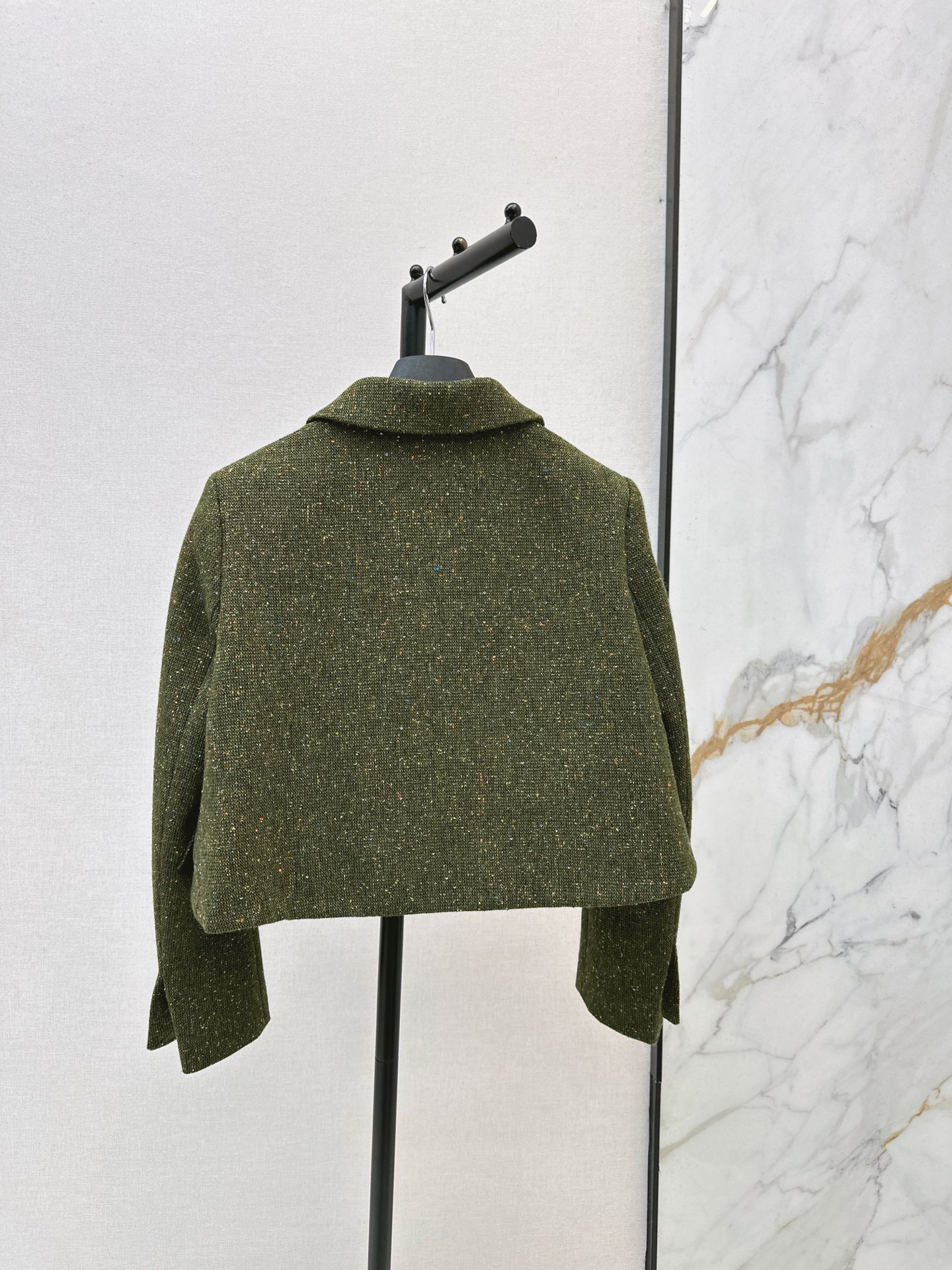 CD 26fw tweed crroped blazer
