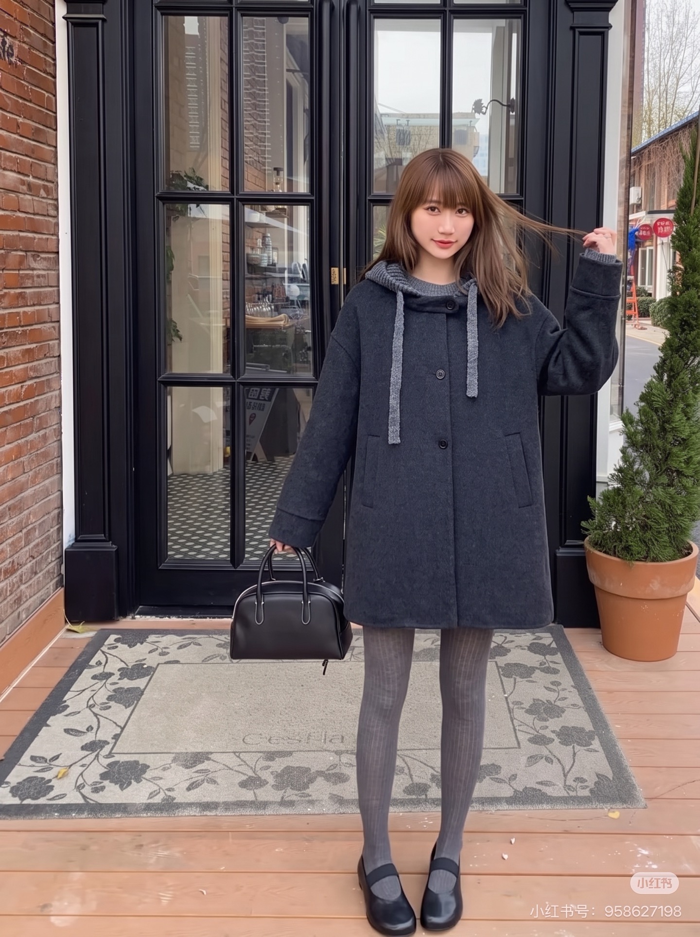 Max 26fw hooded overcoats