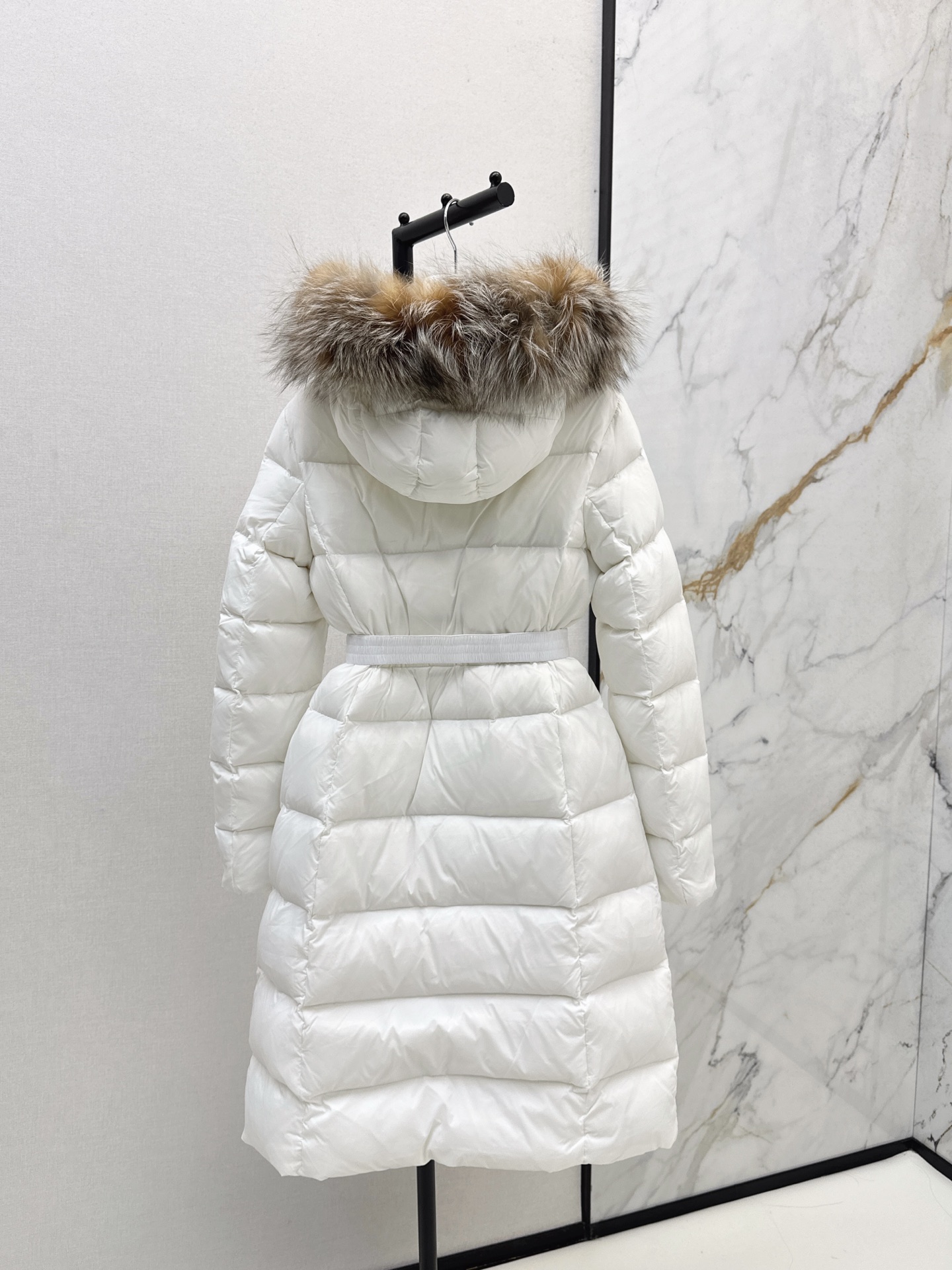 Monc 26fw hooded long down jacket
