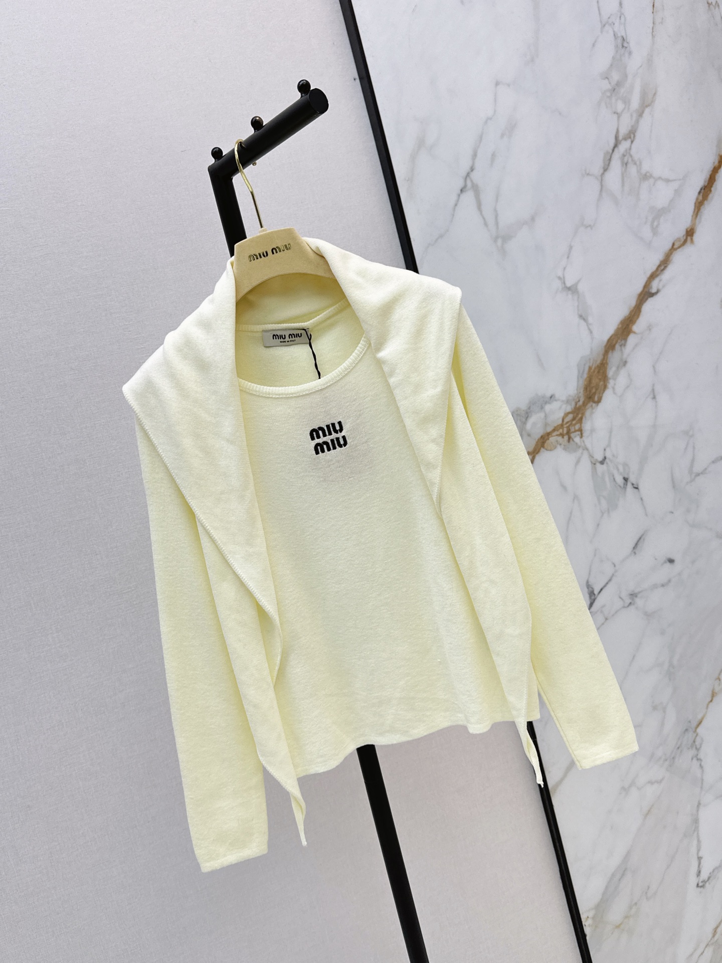 Miu 26fw shawl knitwear