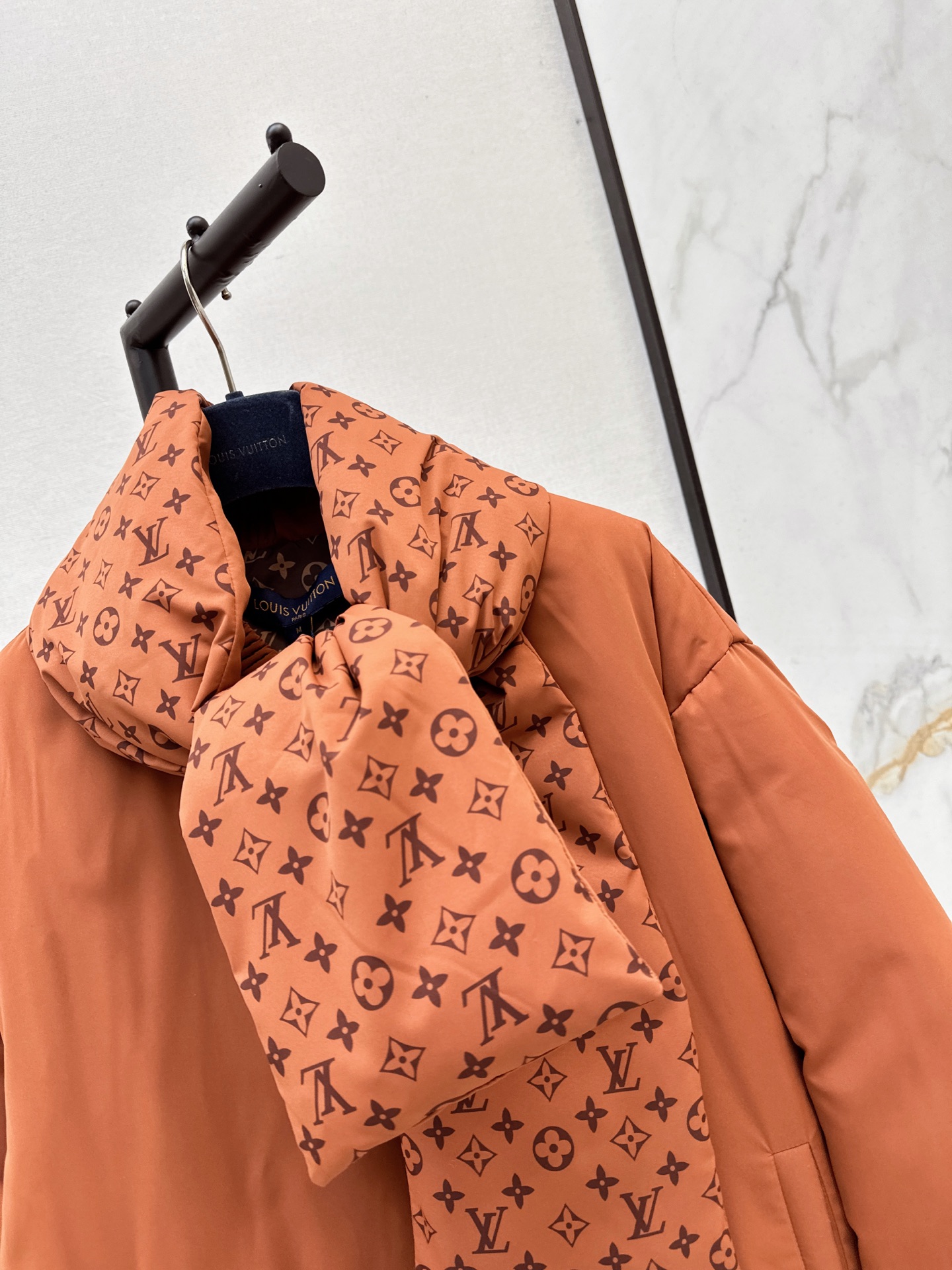 Loui 26fw print shawls down jacket sets