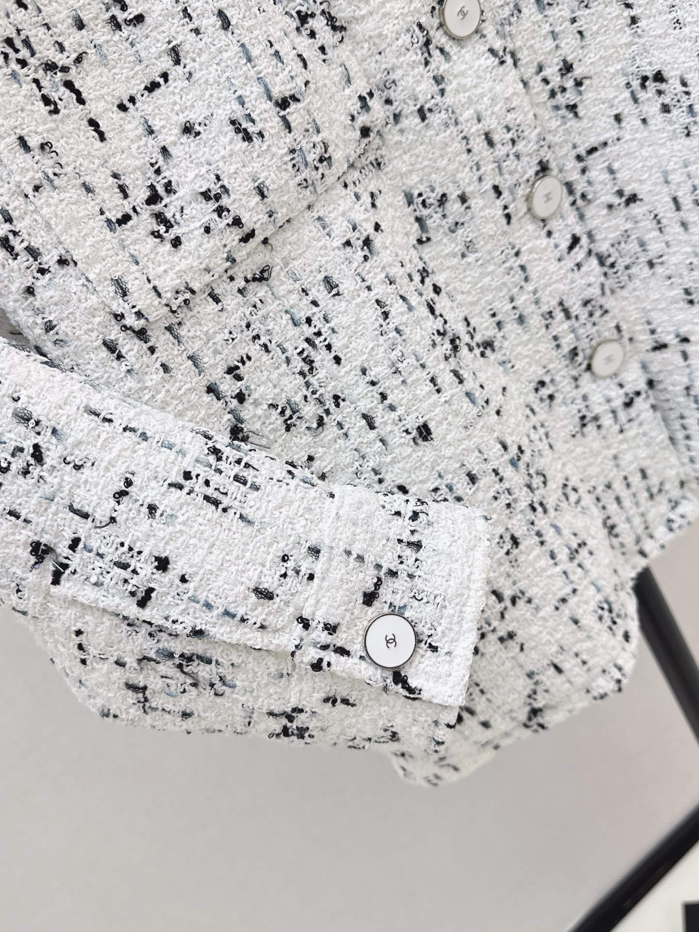 Chan 26fw tweed shirt jacket