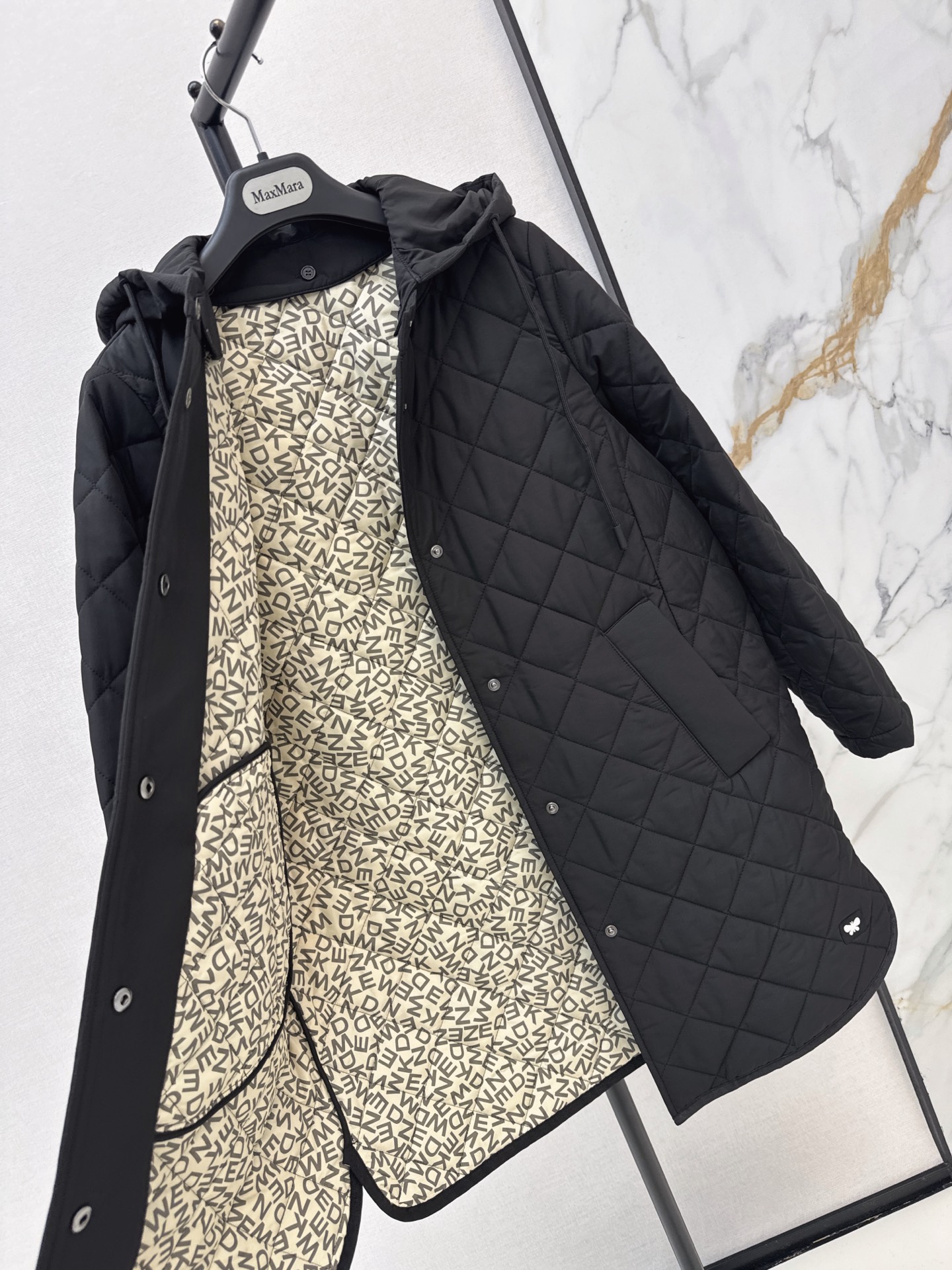 Max 26fw hooded padded jacket