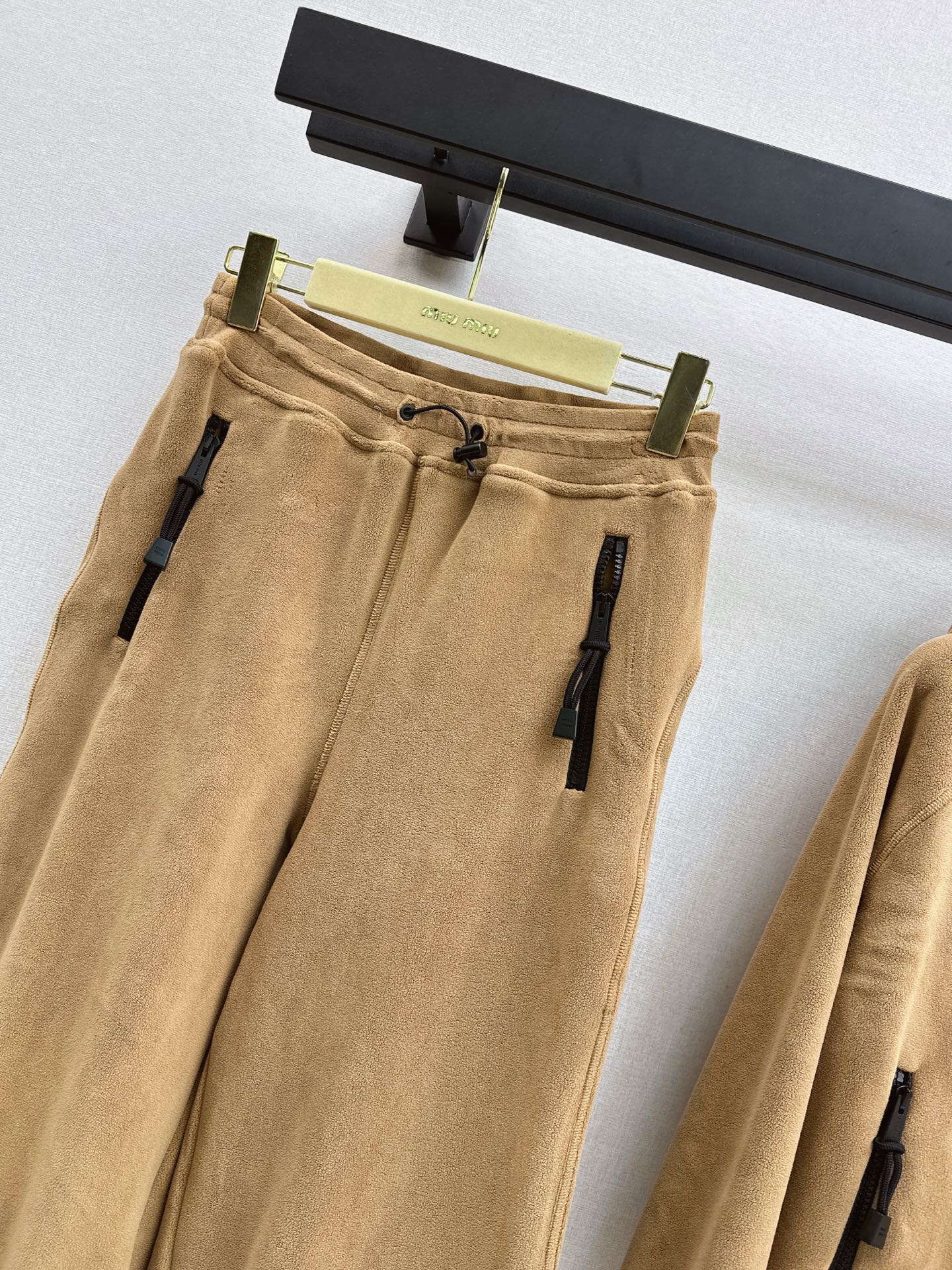 Miu 26fw casual hooded jacket pants sets