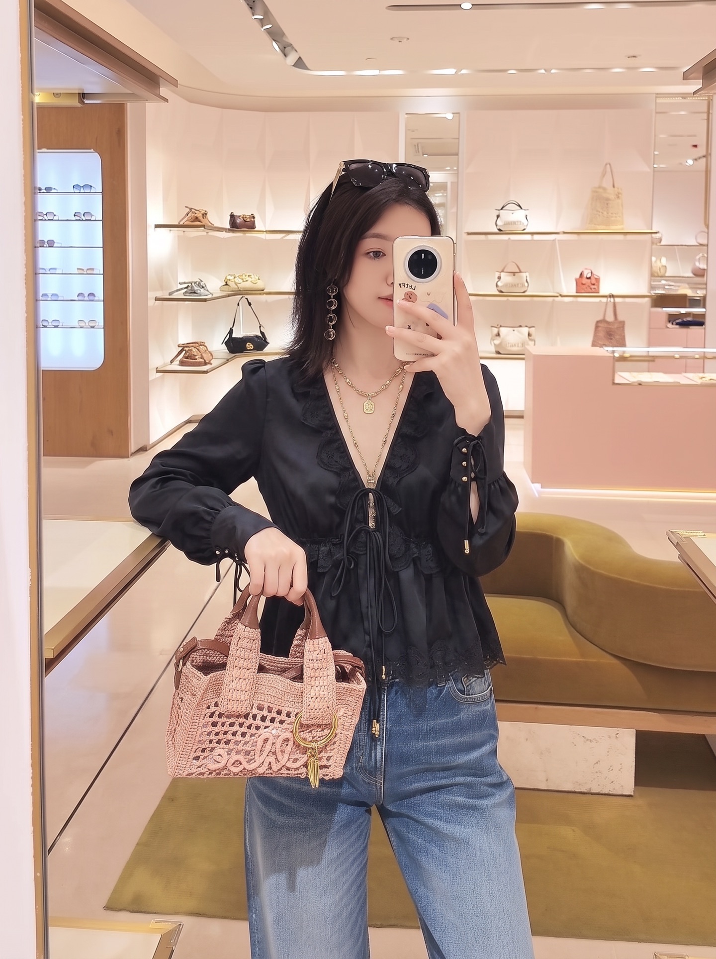 Chol 26fw lace cardigan