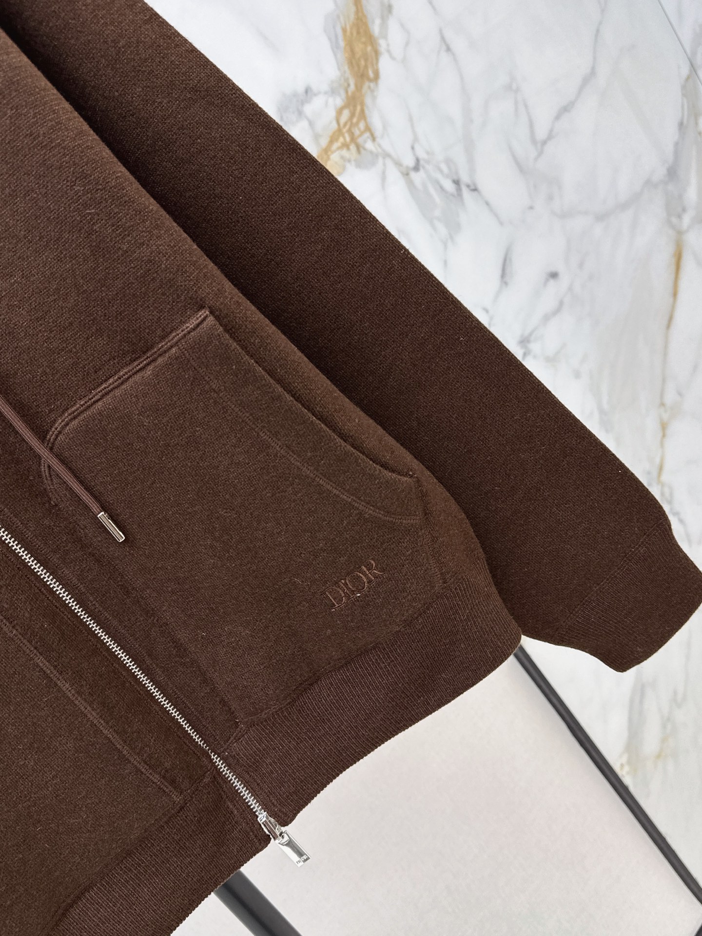 CD 26fw reversible hooded knit jacket