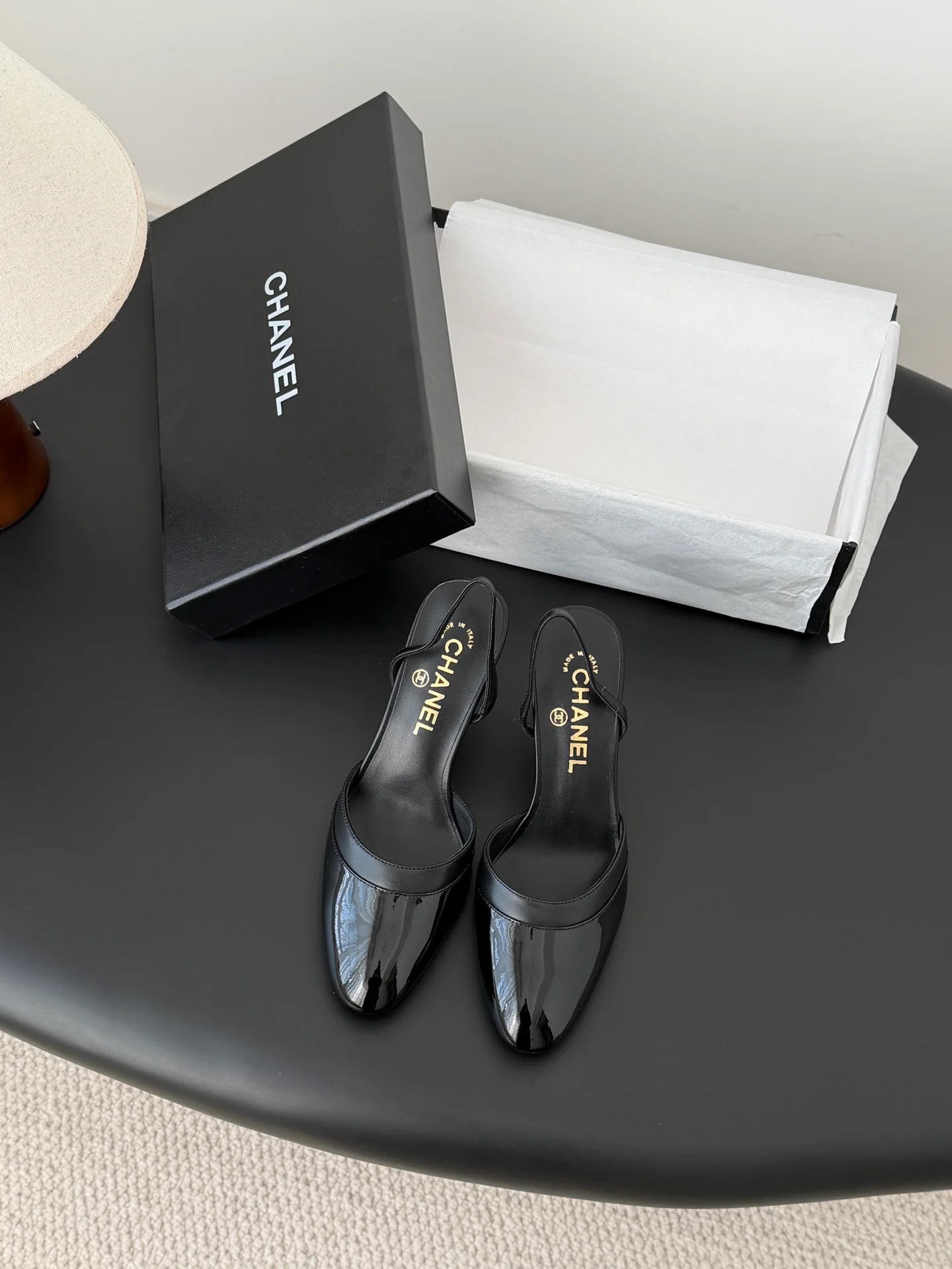 Chan 26ss mary jane slingback heel
