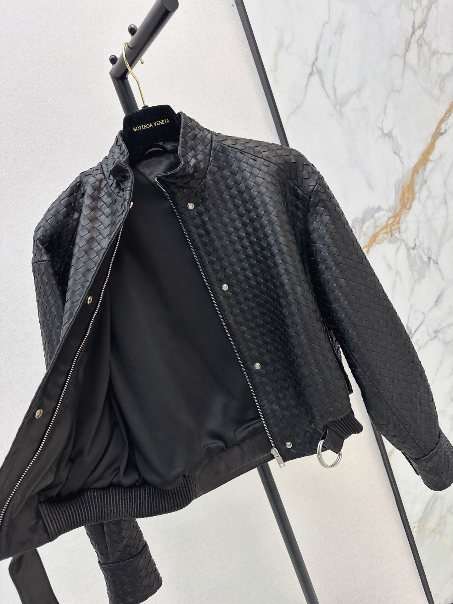 Bott 26fw cropped leather jacket
