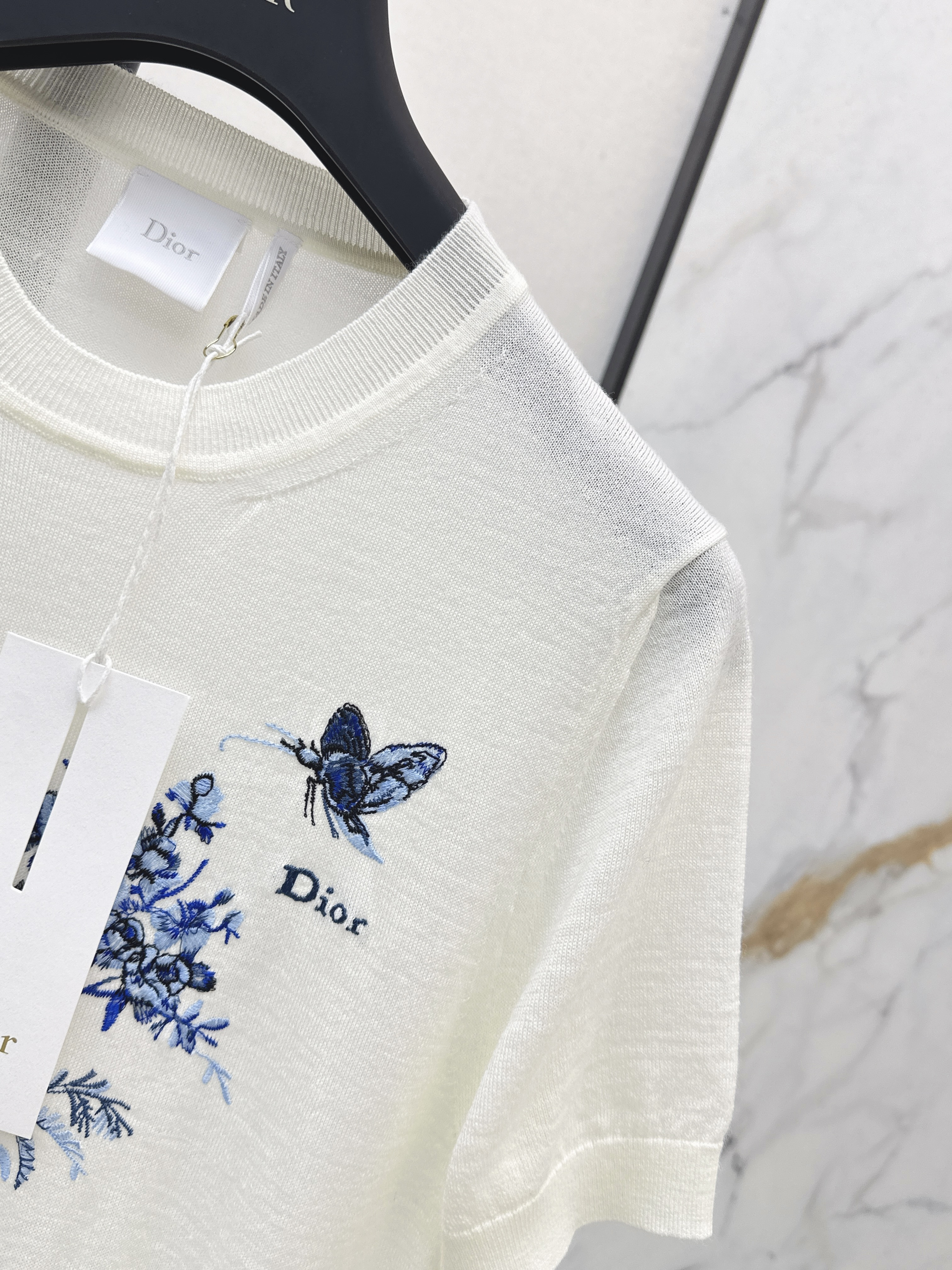 CD 26ss embroidery knit sweater