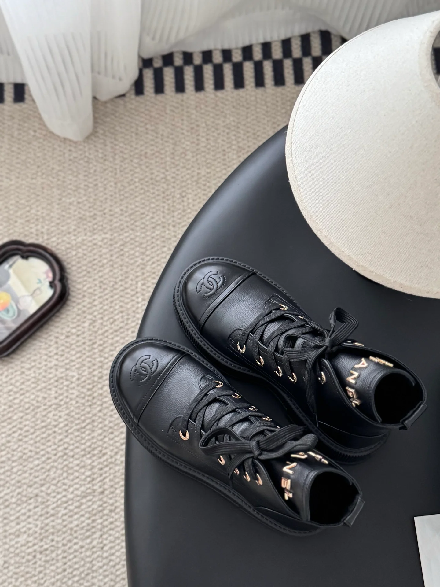 Chan 25fw ankle boots