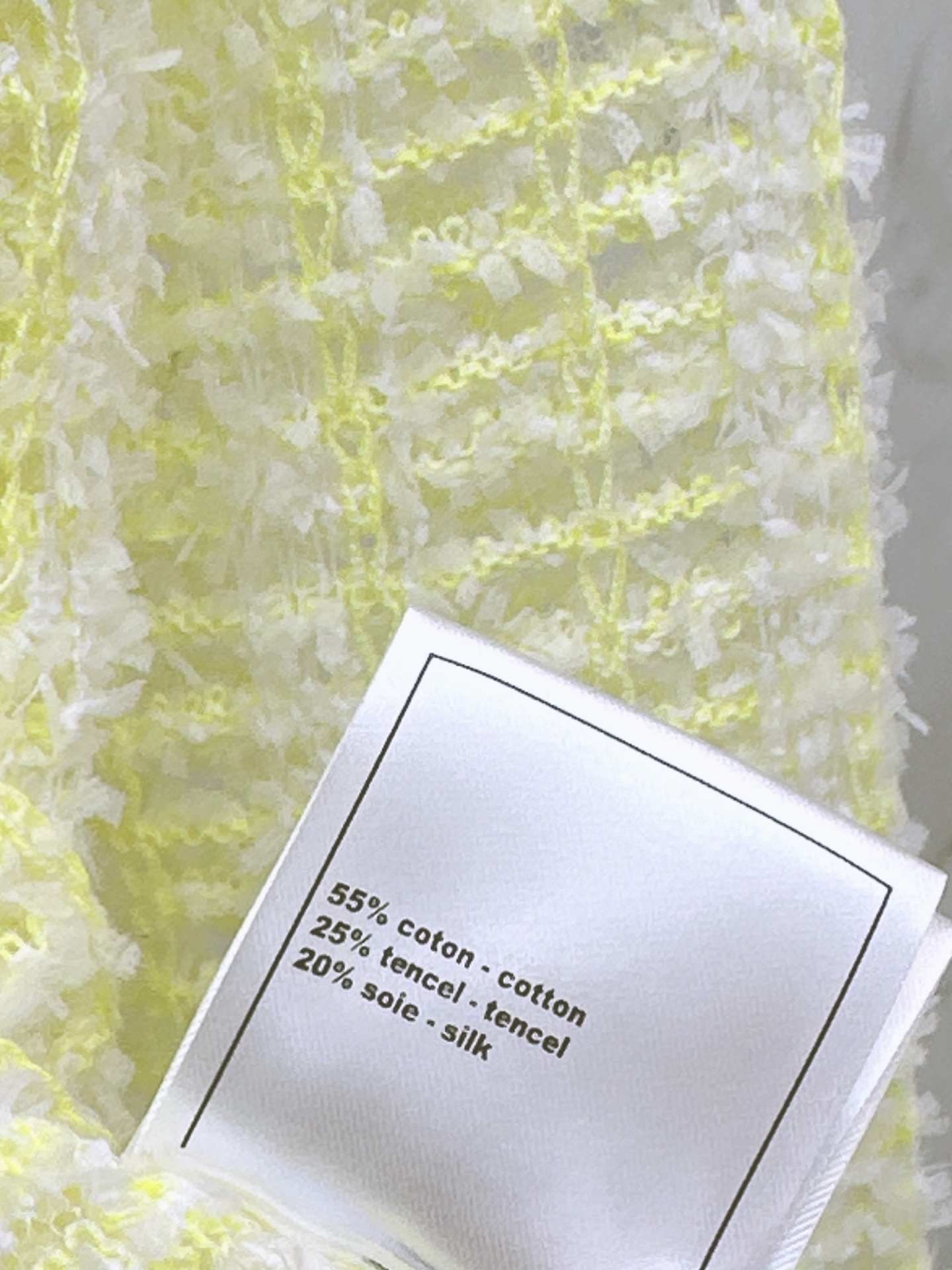 Chan 26fw beading hollow knit cardigan