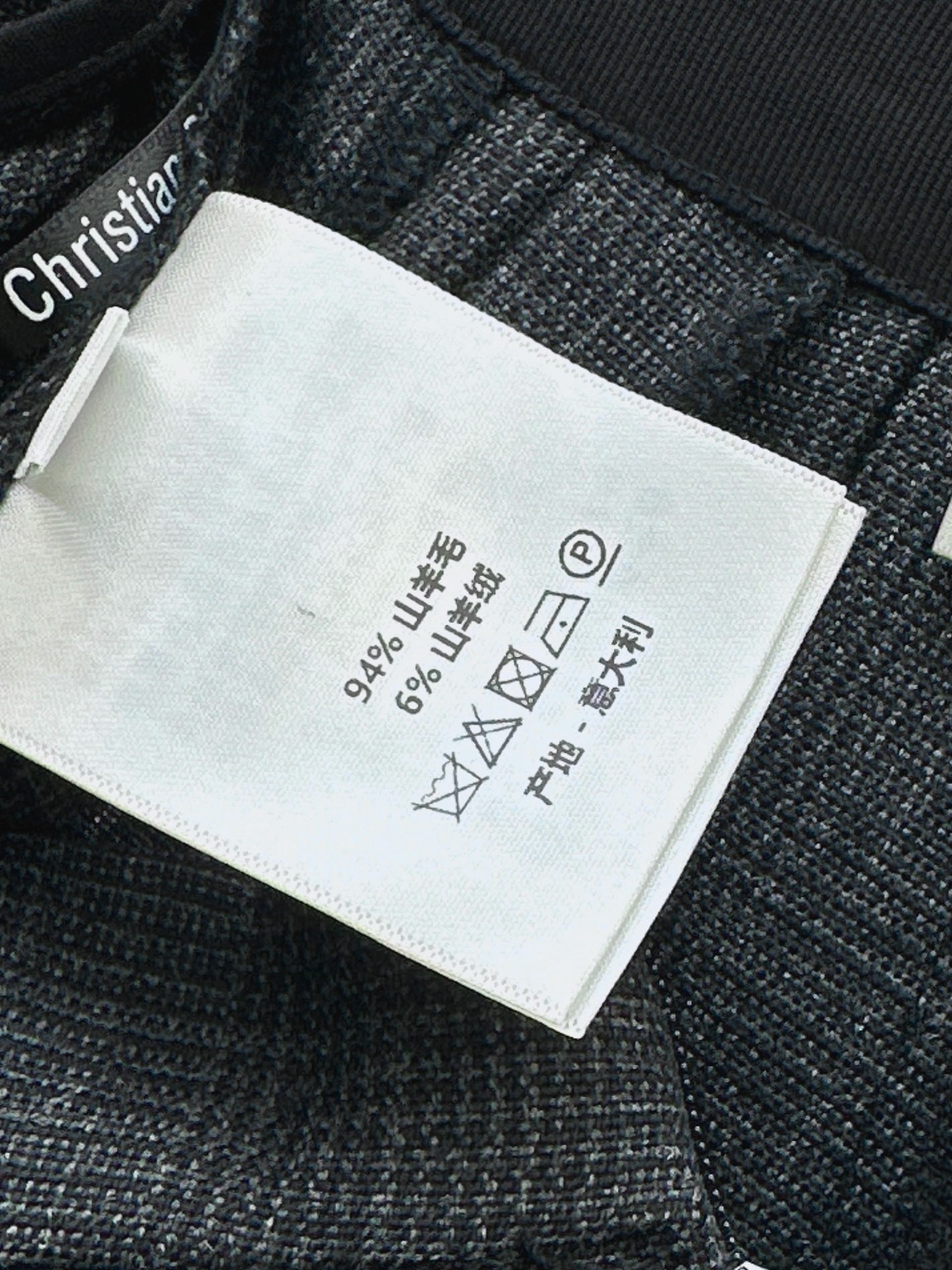 CD 26fw check pleated skirt
