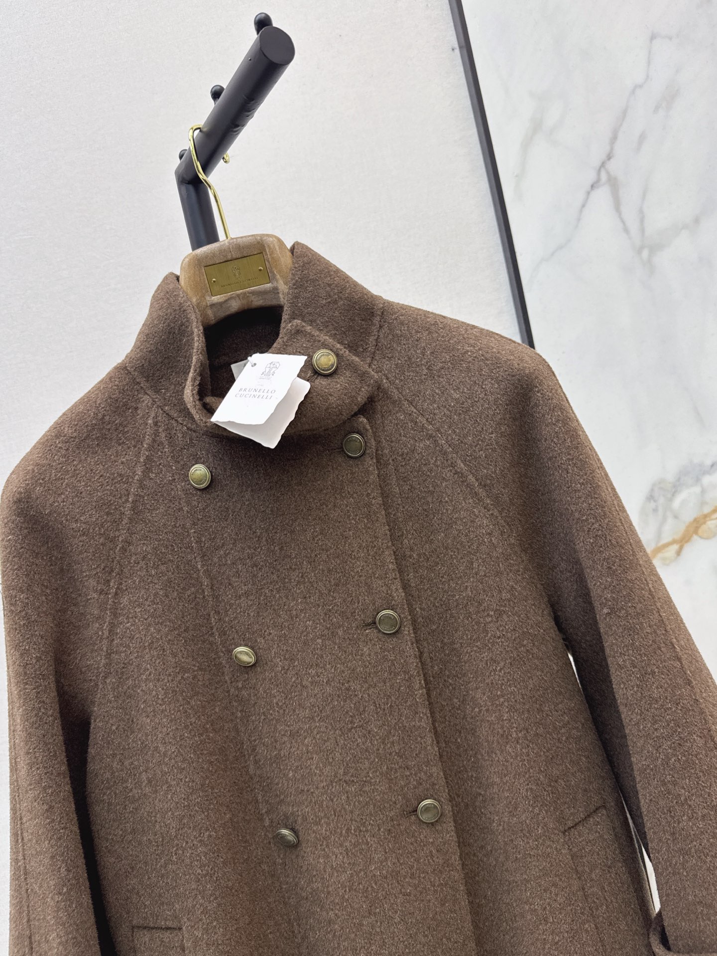 Brun 26fw woolen cropper overcoats