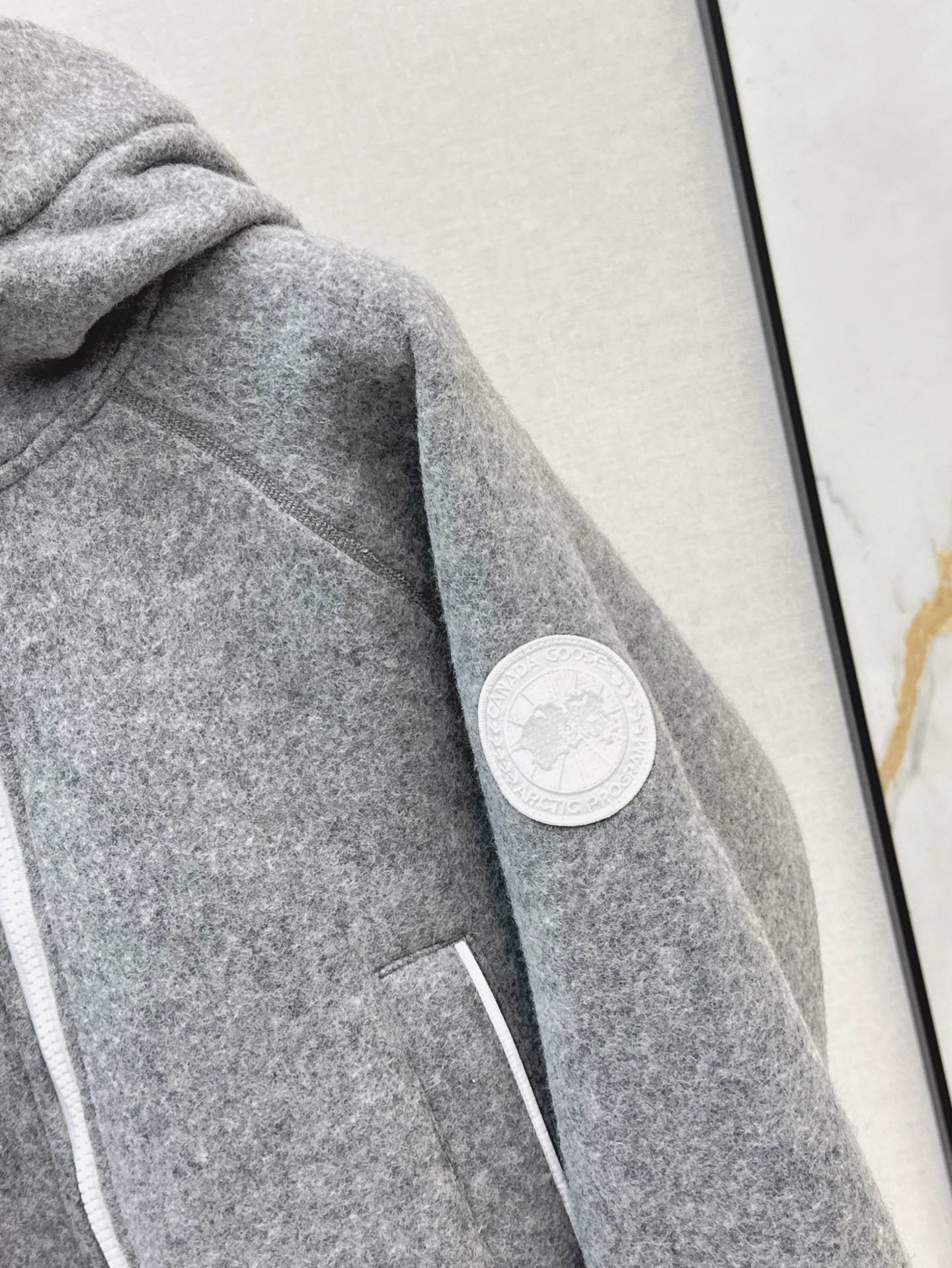 Can 26ss wool hooded jacket