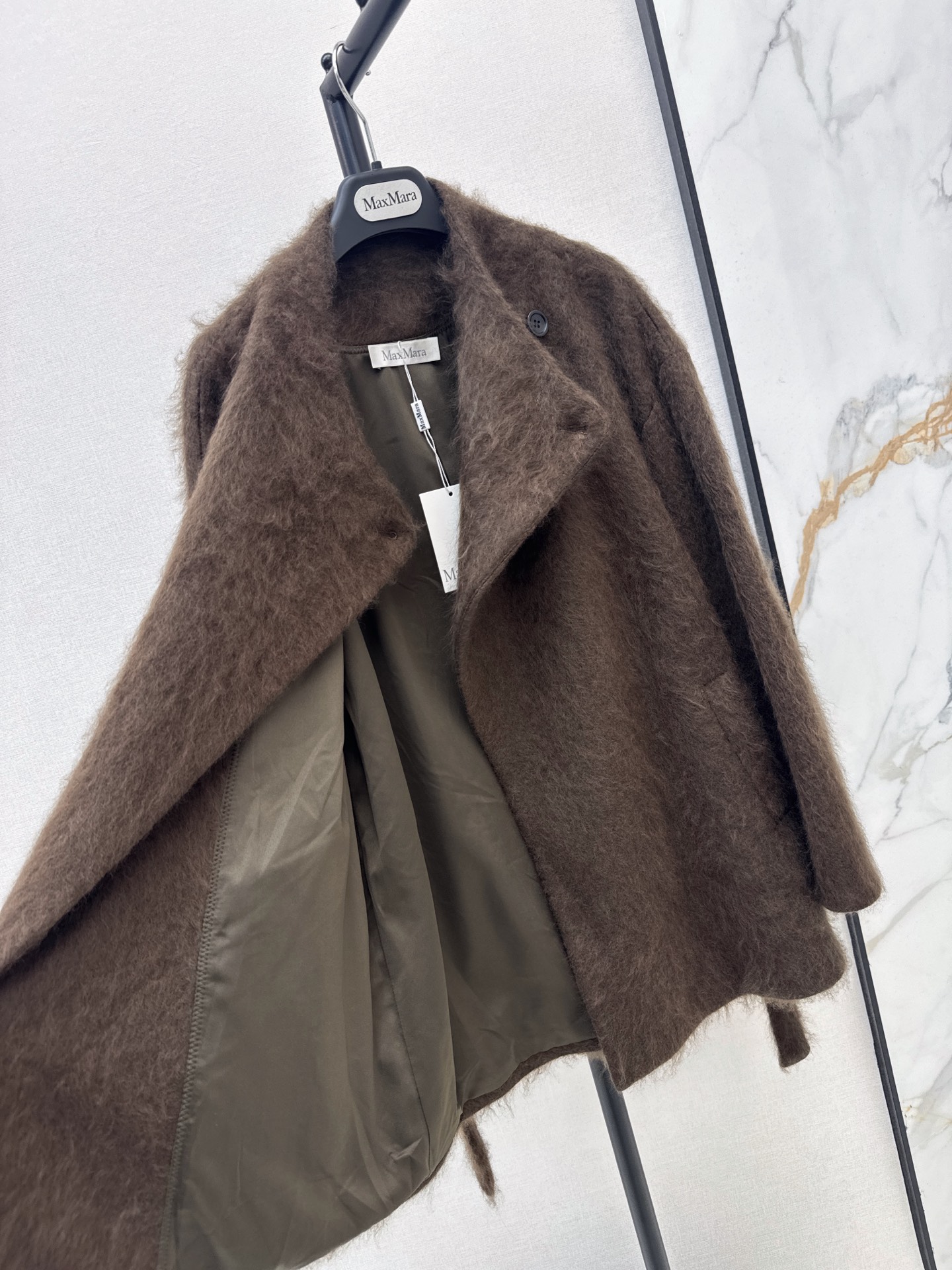 Max 26fw woolen belted jacket