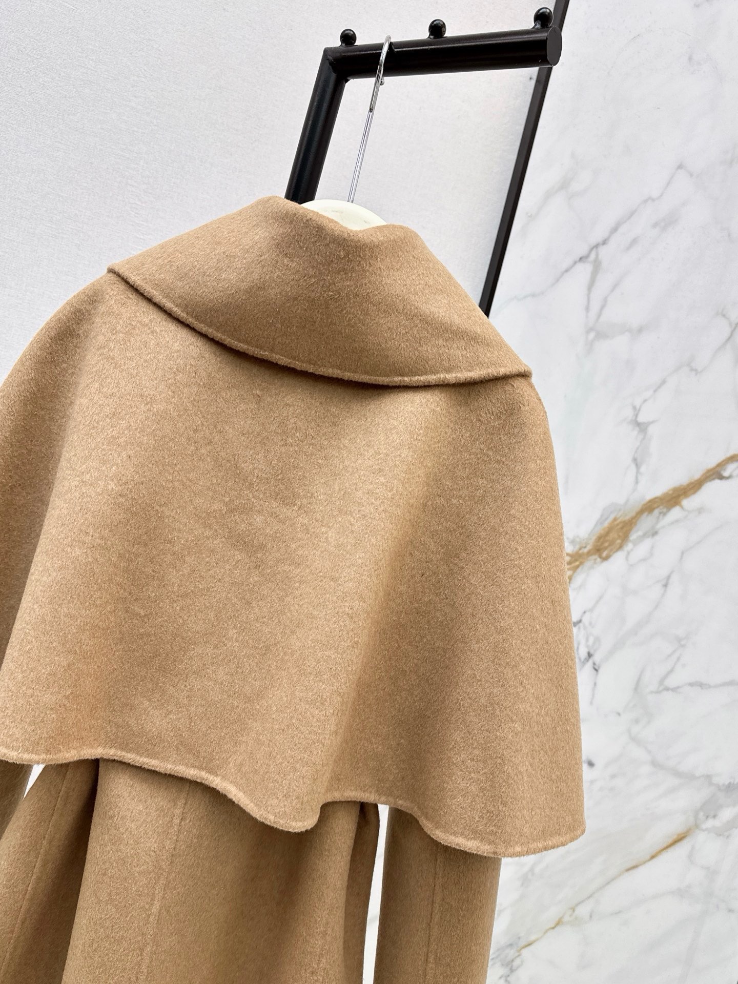 Chol 26fw detachable woolen cape overcoats