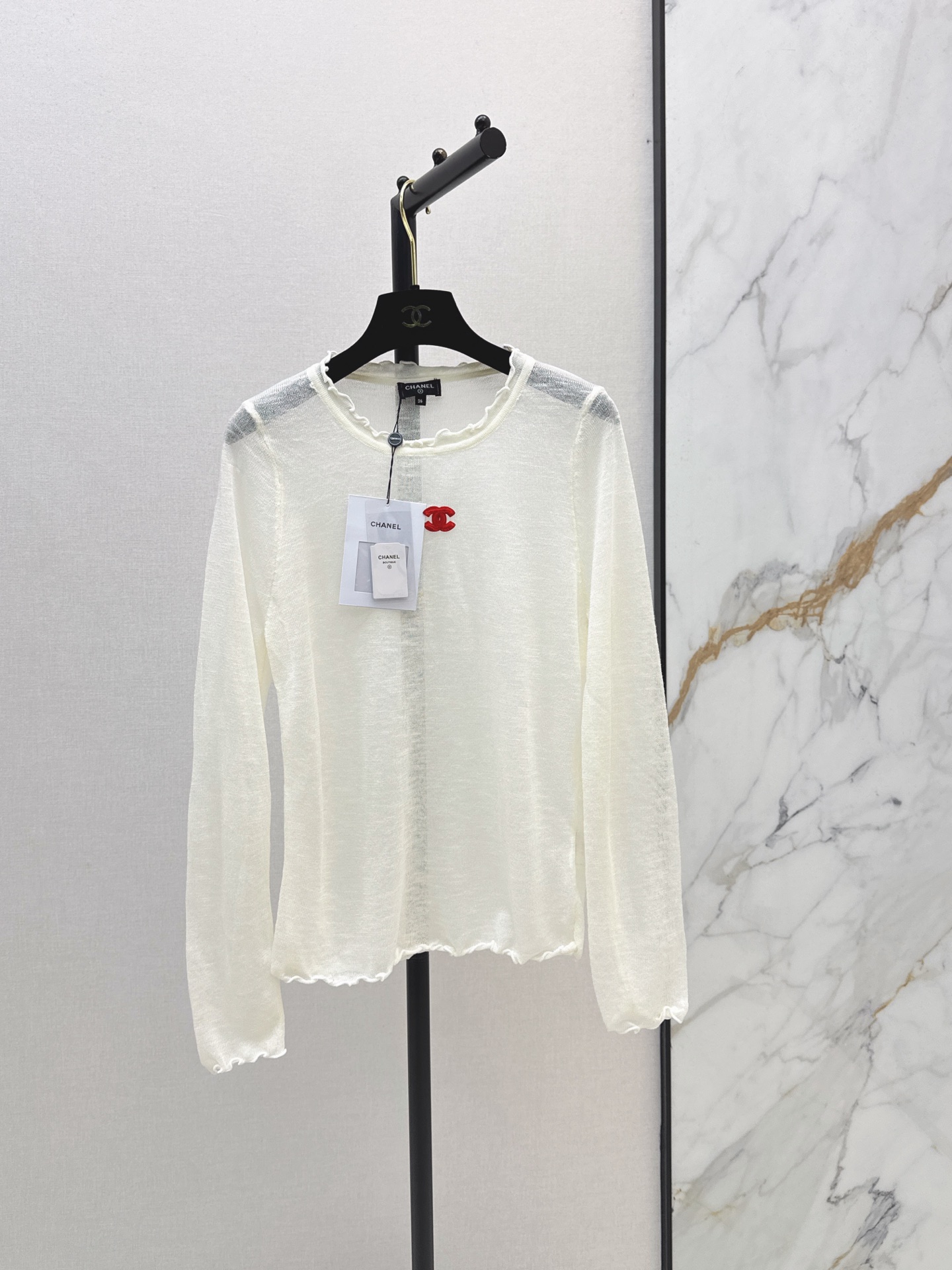 Chan 26fw 2pcs knit vest tee sets
