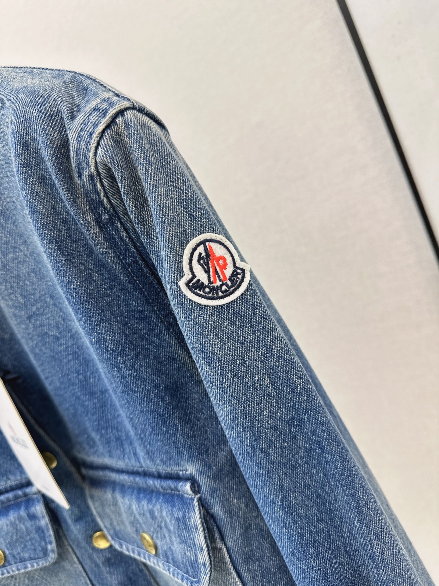 Monc 26fw teedy neck denim jacket