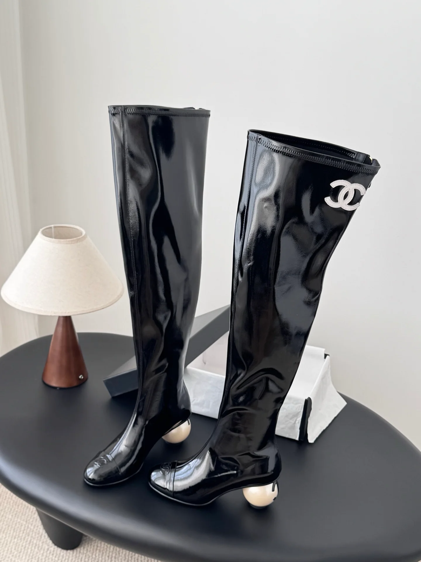 Chan 25fw over the knee boots