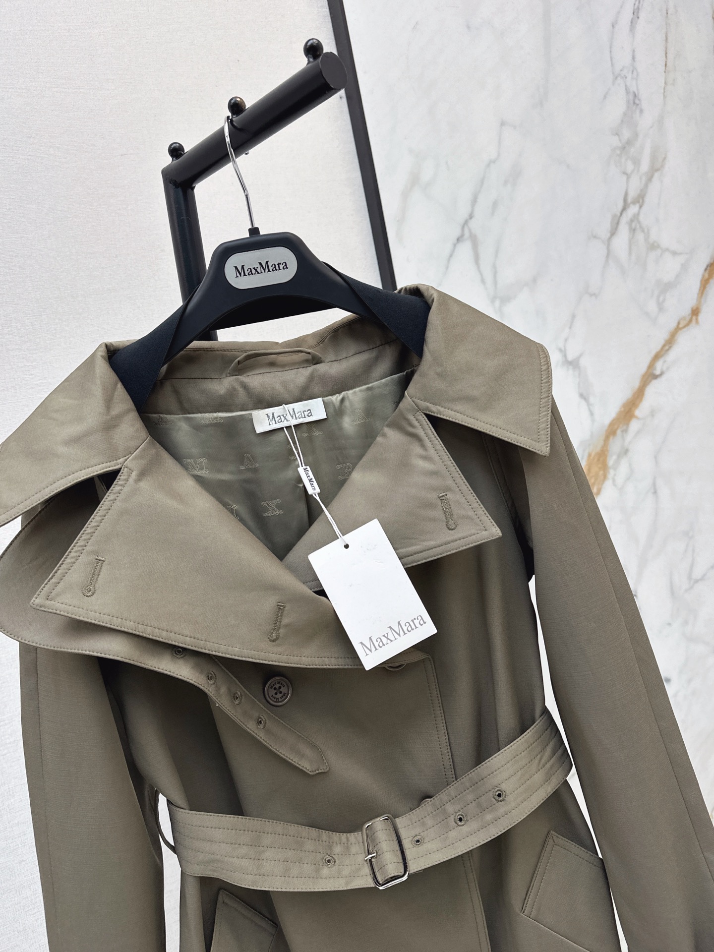 Max 26fw Belted Long Trench Coat