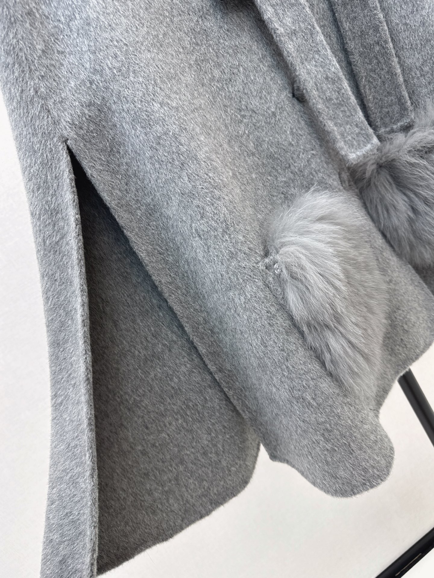 Fen 26fw woolen cape jacket