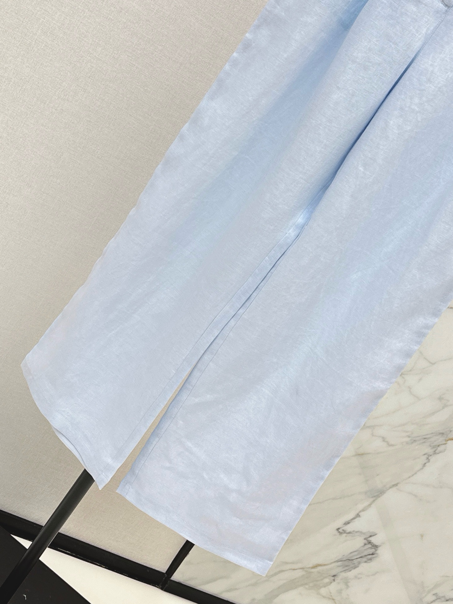 Brun 26ss linen straight-leg pants