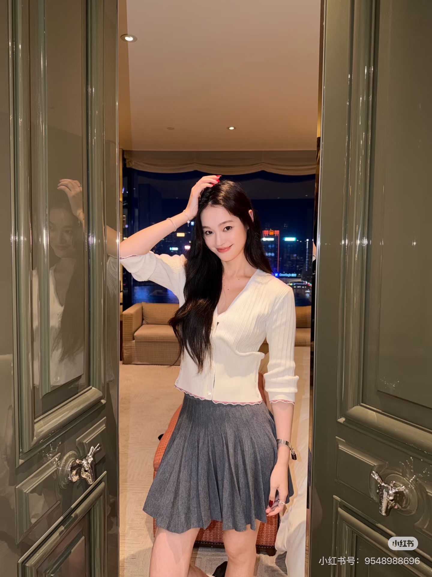Thom 26fw cropped cardigan