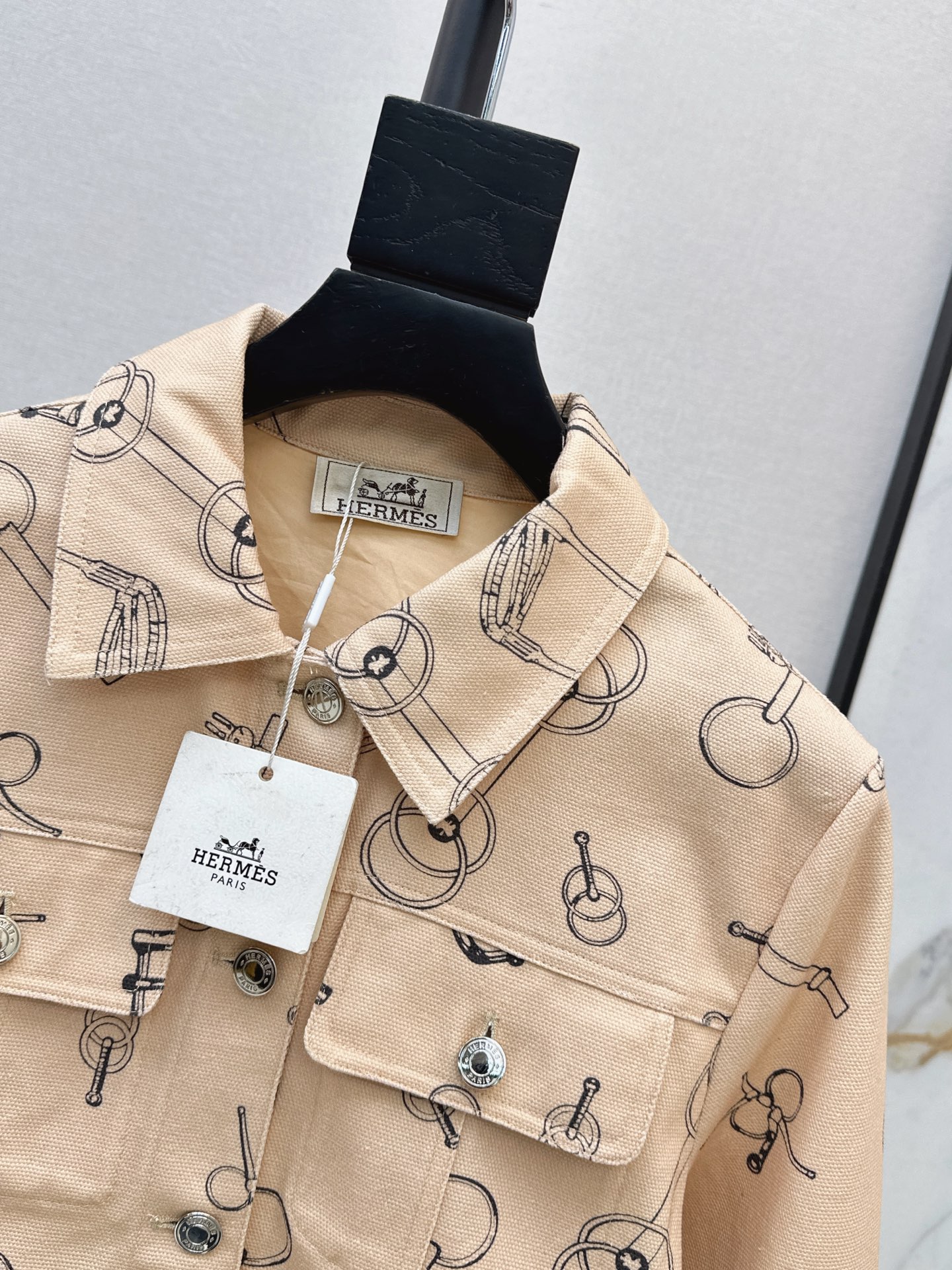 Her 26fw print denim jacket