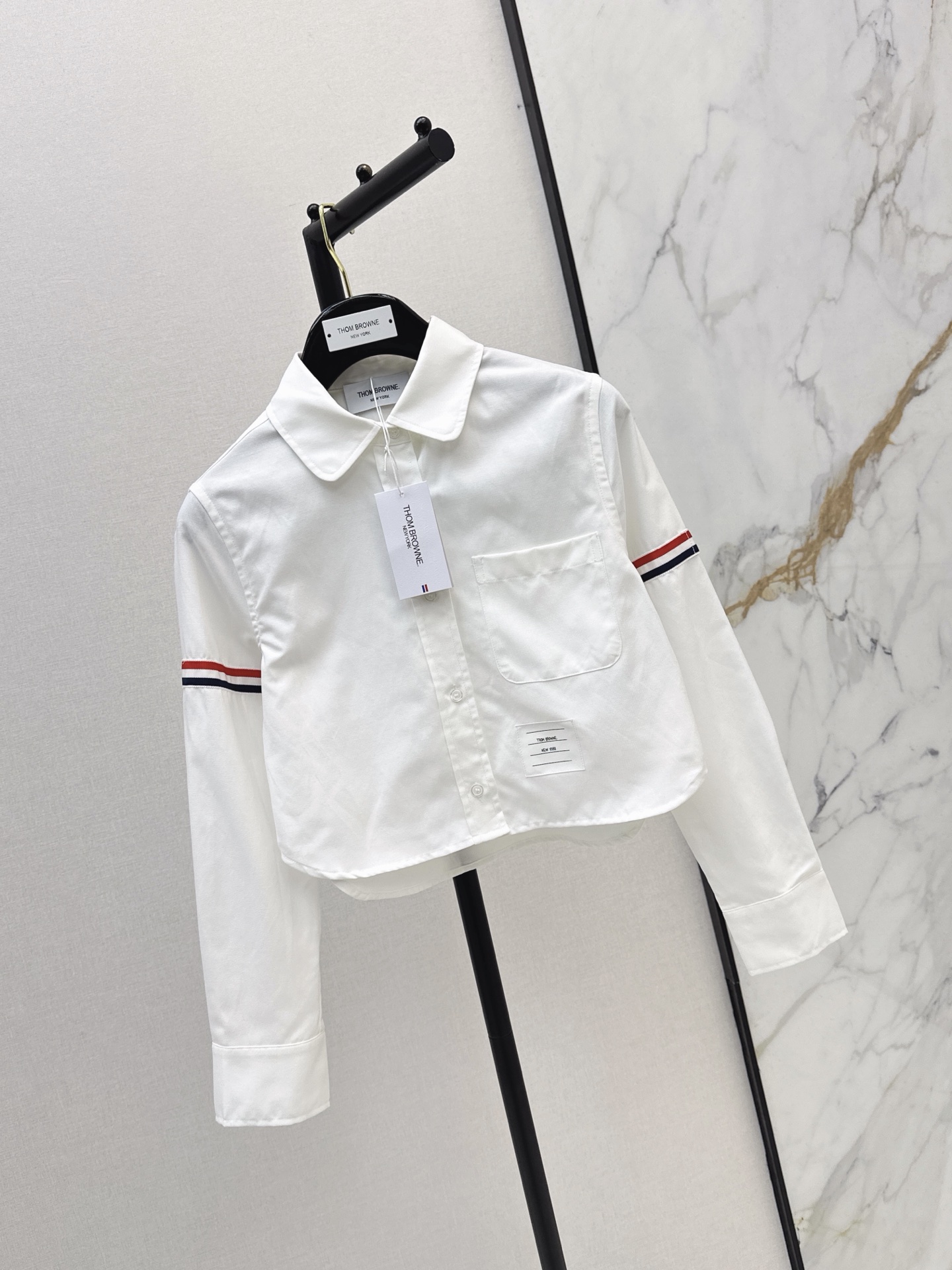 Thom 26fw cropped shirt