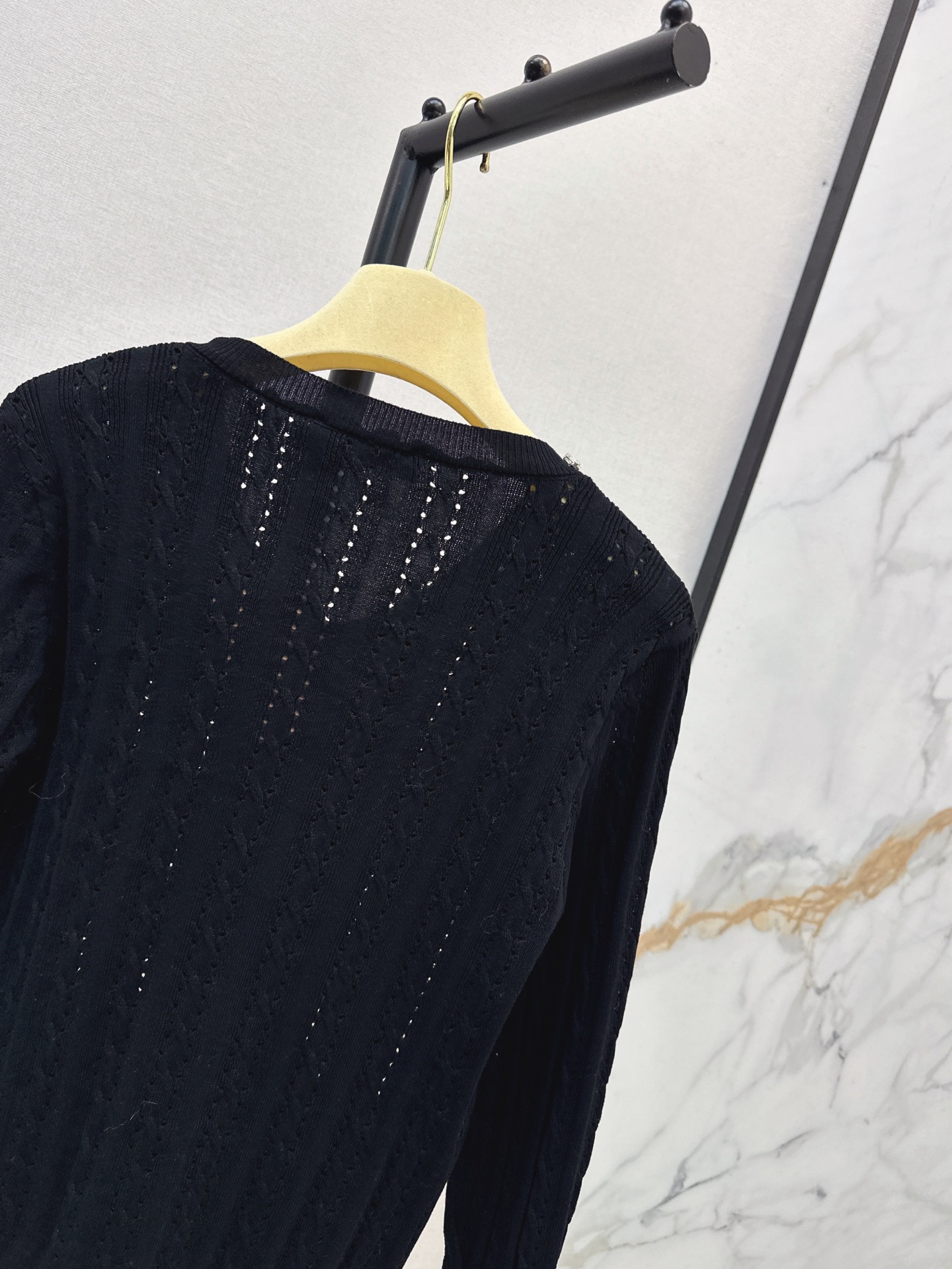 Miu 26fw cable knit cardigan