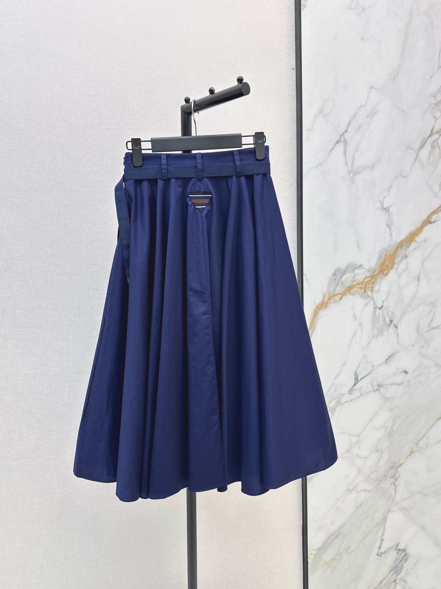 Pra 26fw pleated midi skirt