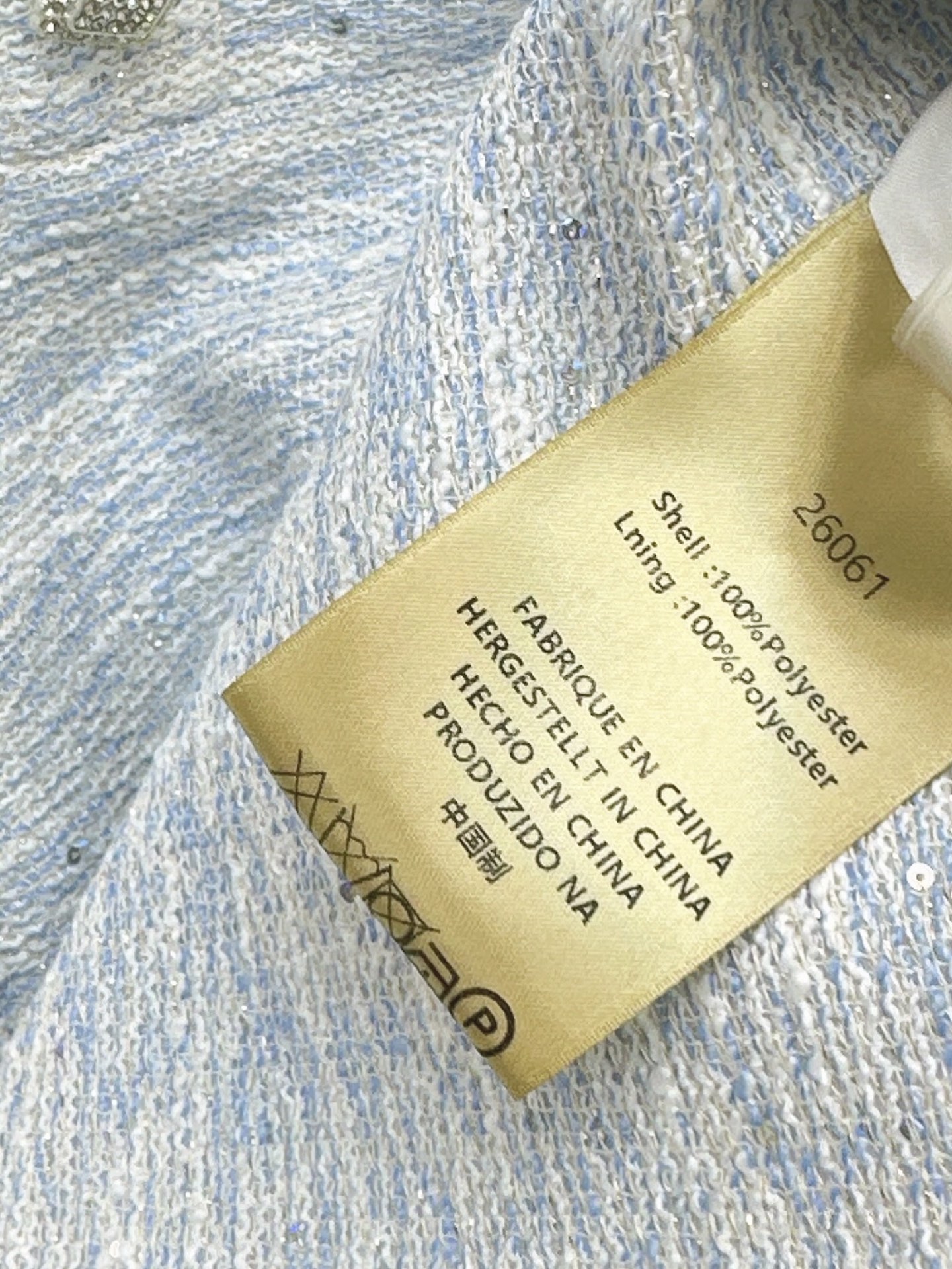 Chan 26fw tweed dress
