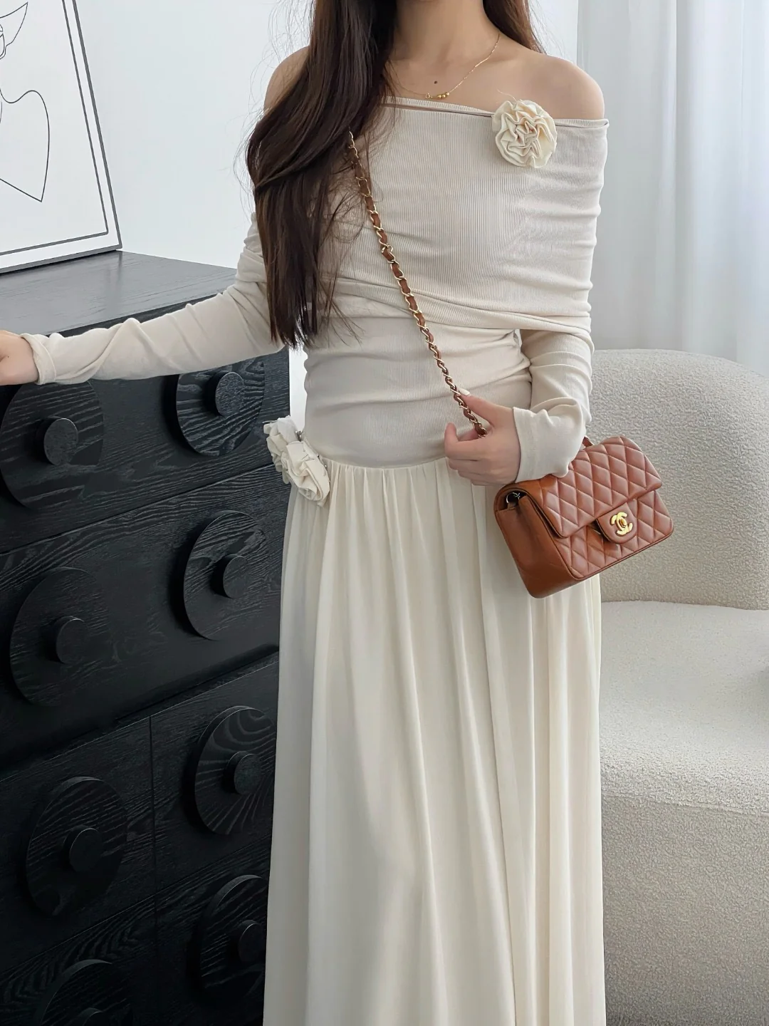 Chan cf20 chain shoulder bag
