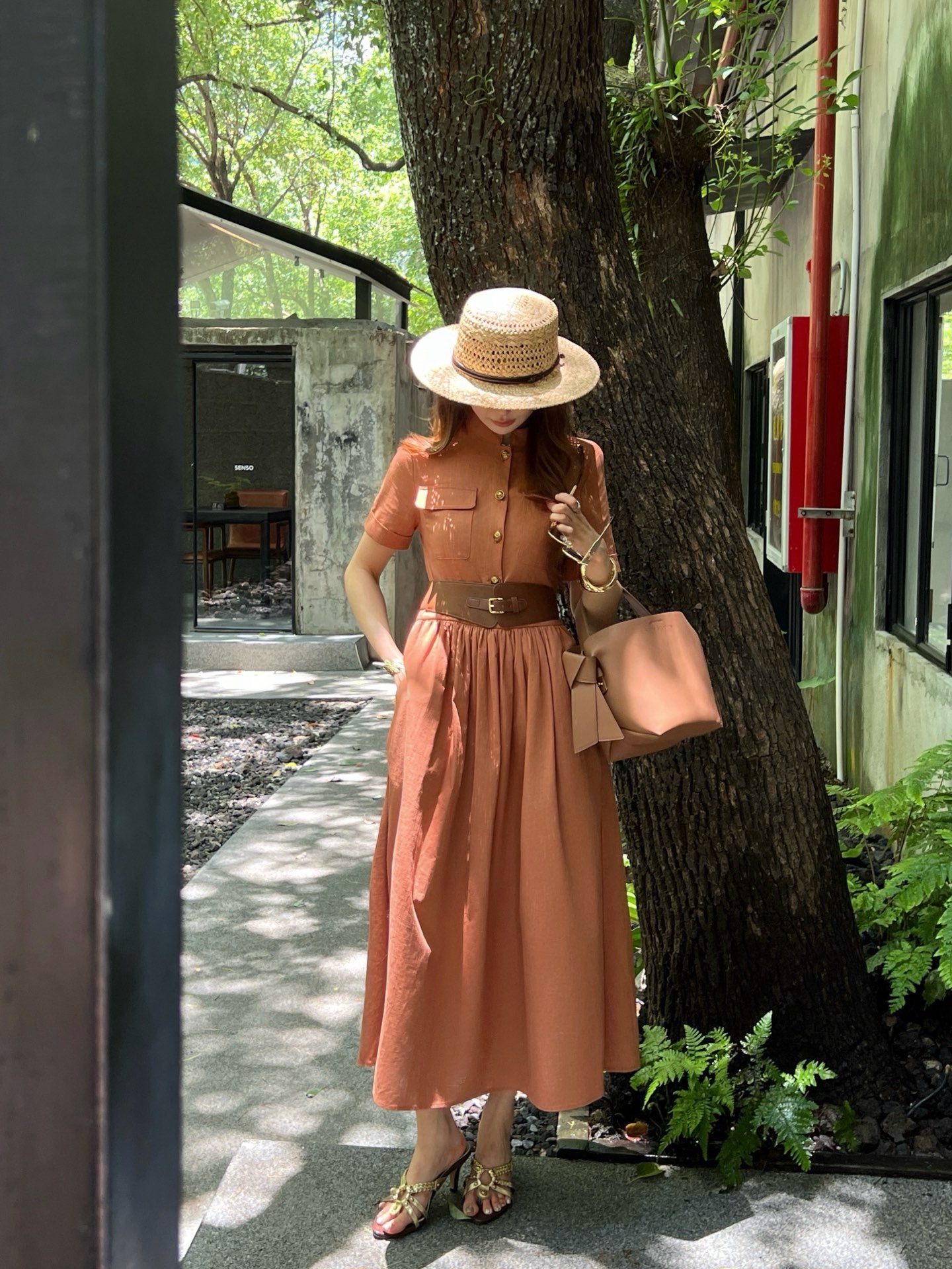 Chol 26ss belted dress